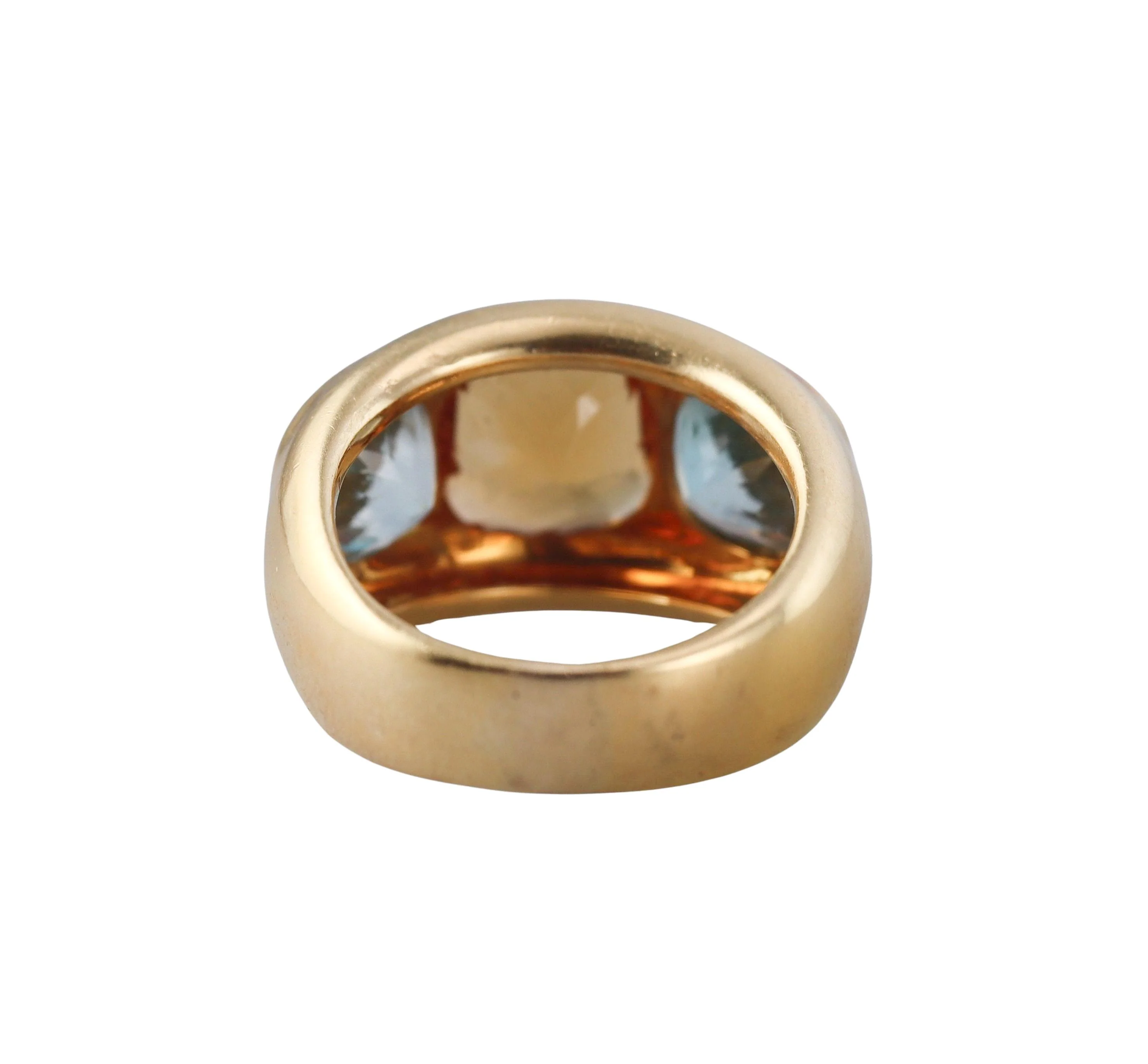 Seaman Schepps Mughal Citrine Topaz Gold Ring