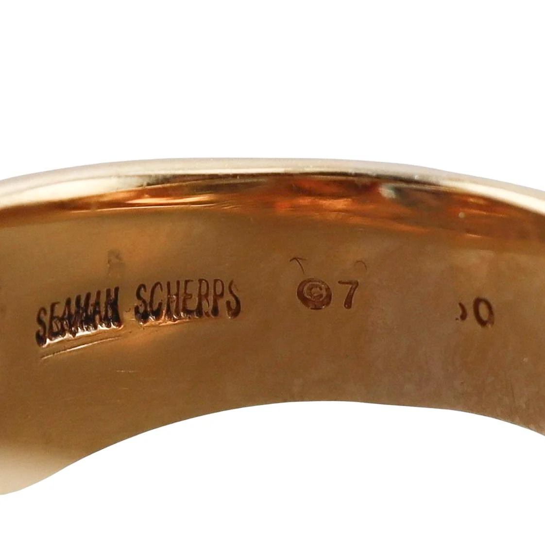 Seaman Schepps Mughal Citrine Topaz Gold Ring