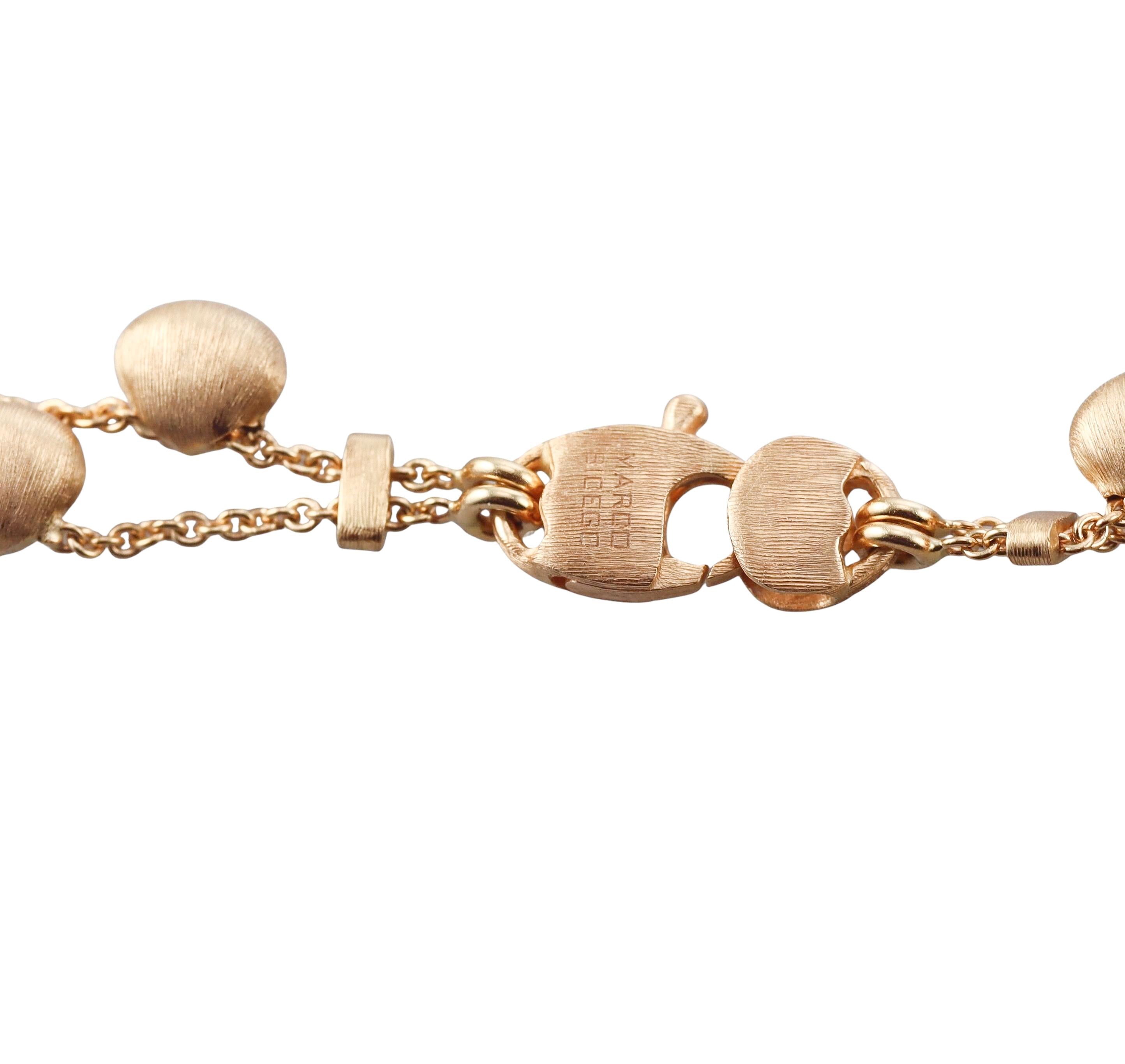 Marco Bicego Paradise Gemstone Diamond Gold Pendant Necklace