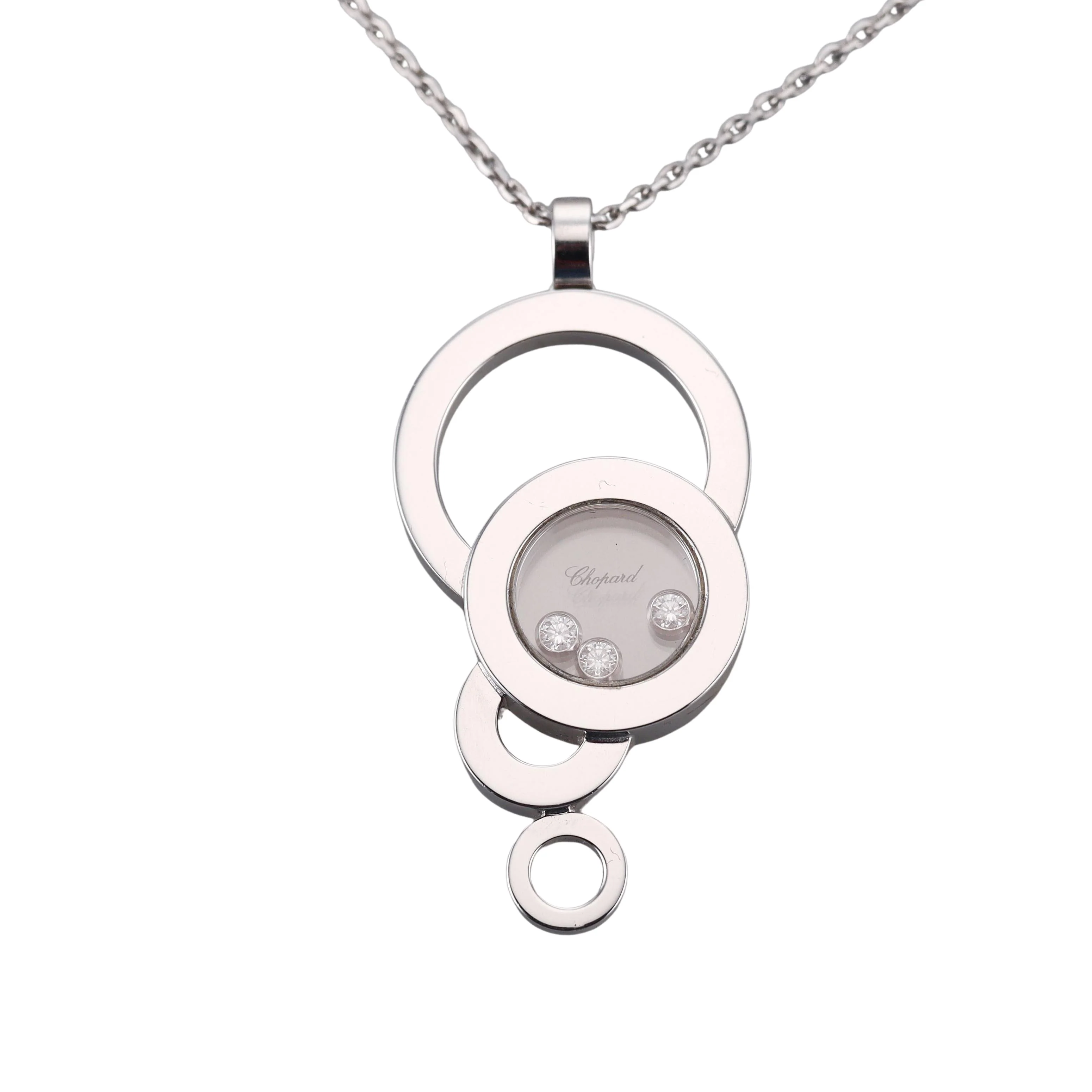 Chopard Happy Diamond Bubble Gold Pendant Necklace 79/6984-20