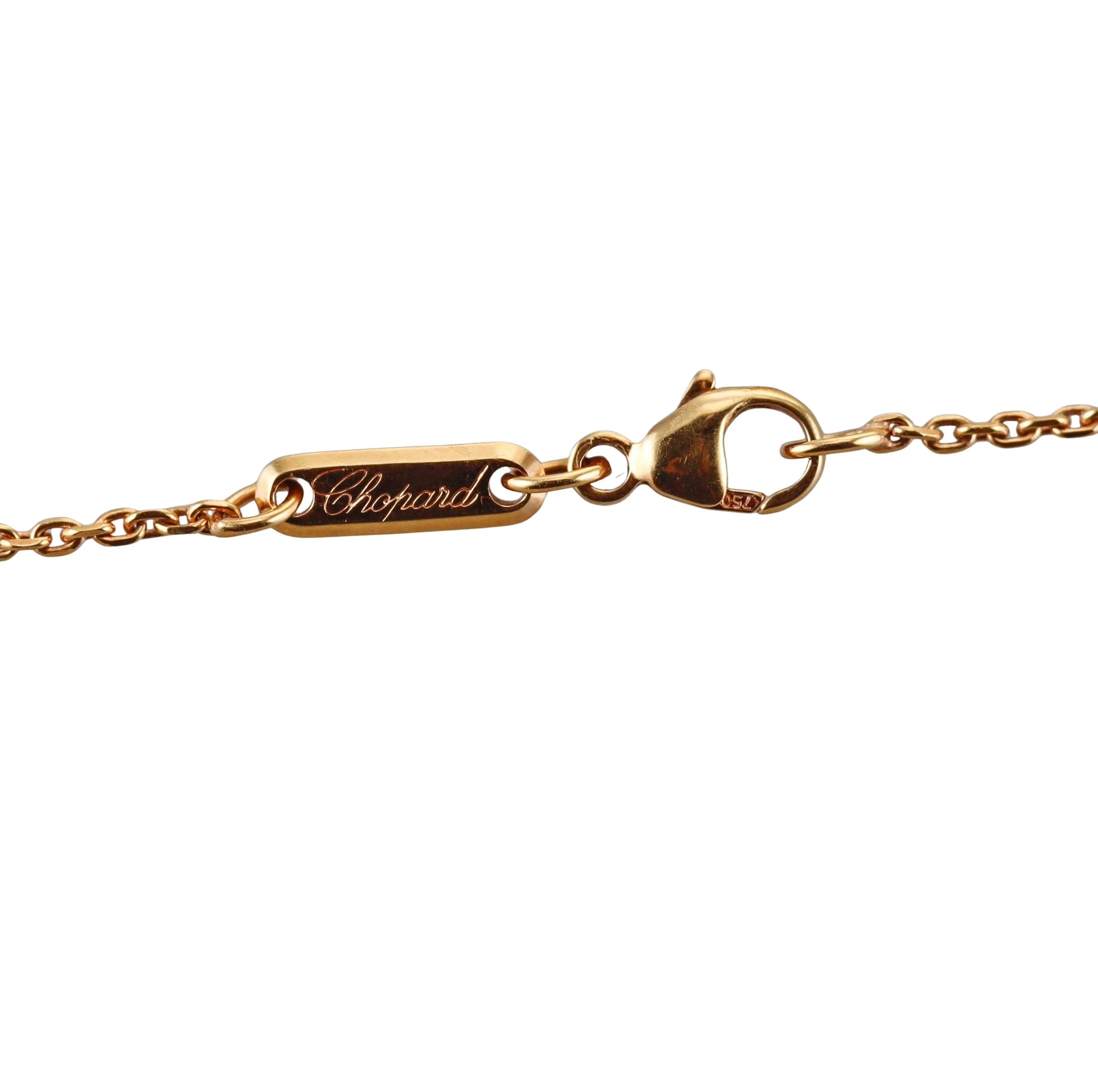 Chopard Happy Diamond Amore Diamond Rose Gold Heart Pendant Necklace 797219-5002