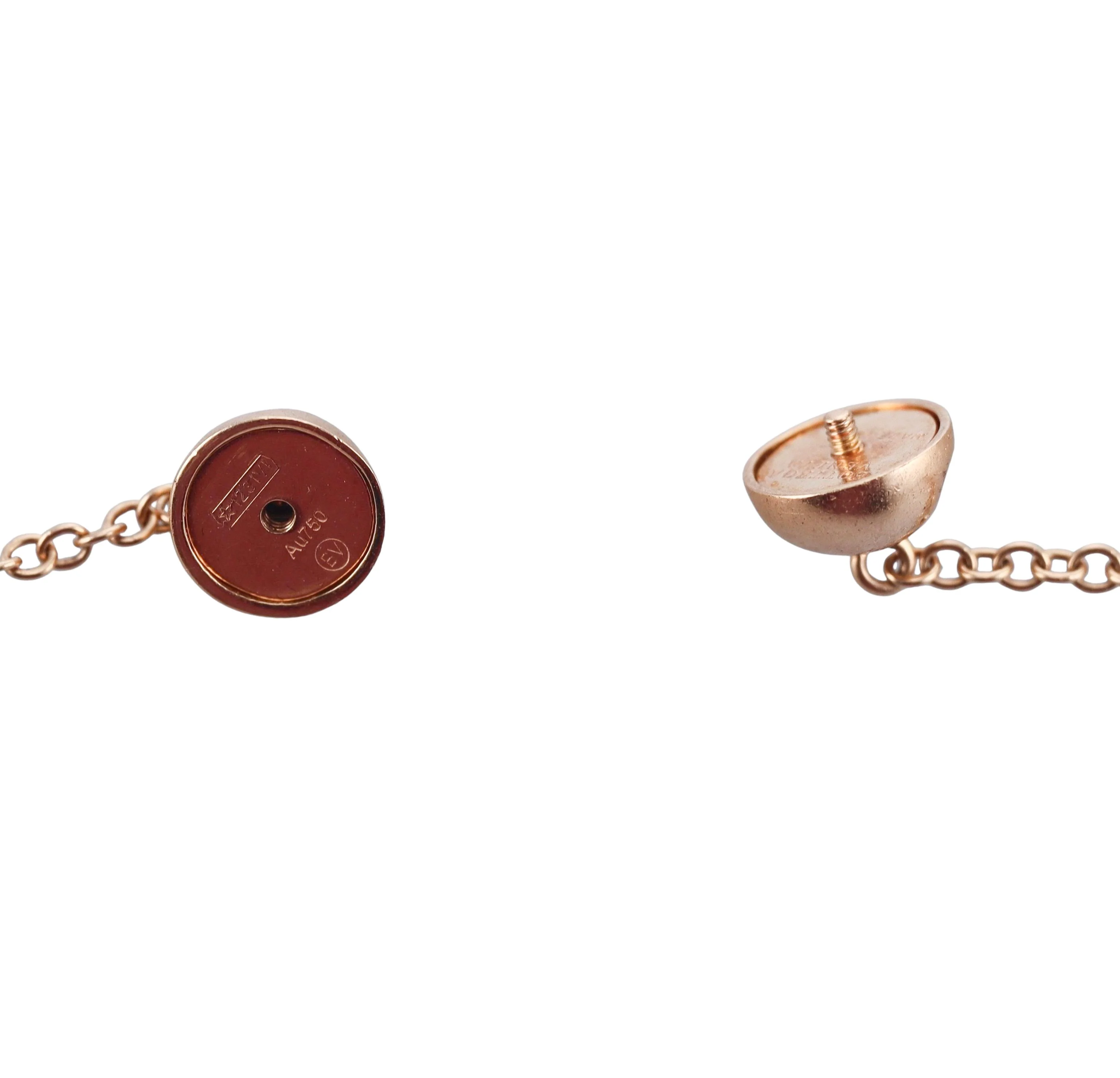 Bottega Veneta Sphere Diamond Gold Necklace