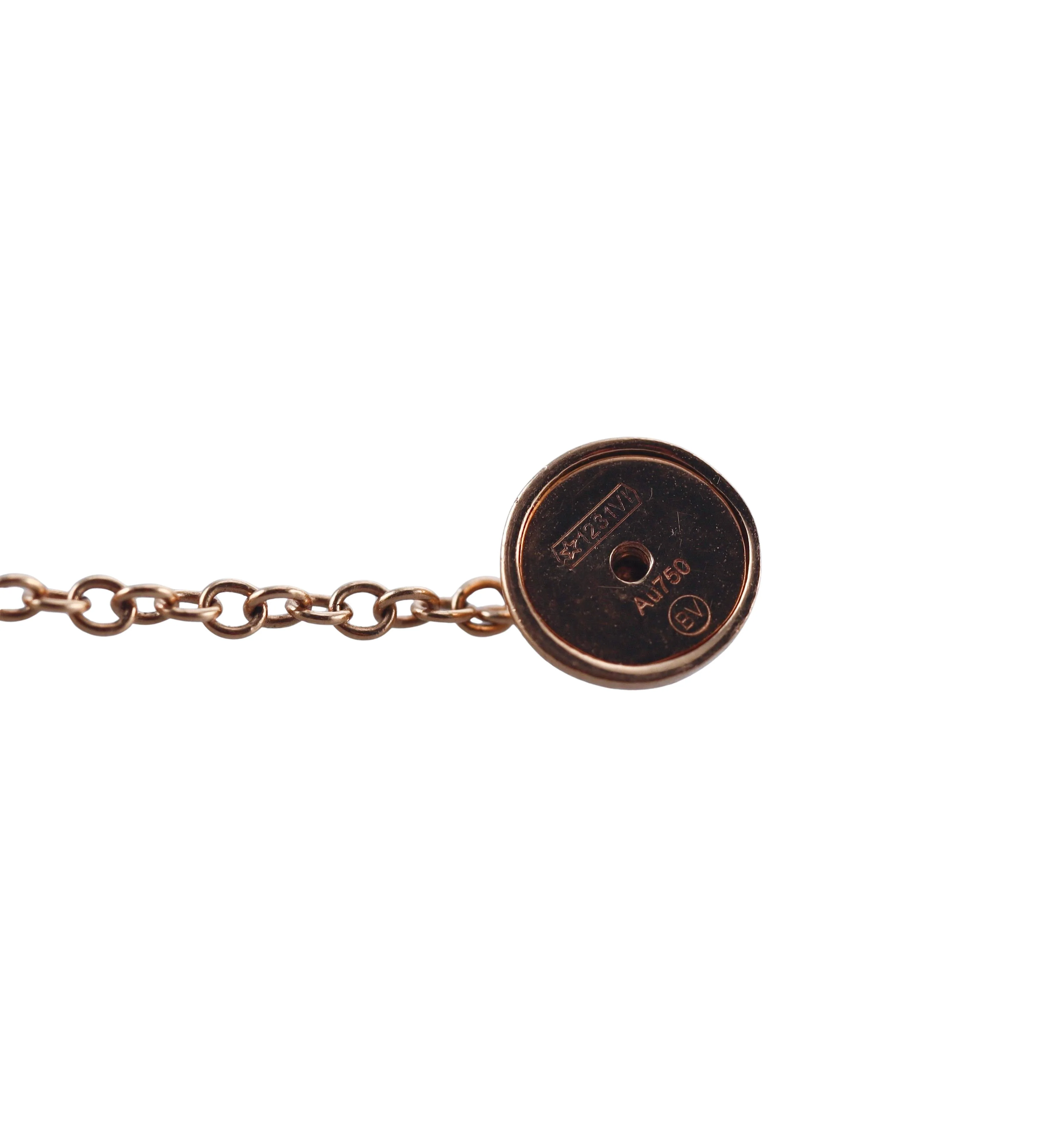 Bottega Veneta Sphere Diamond Gold Necklace