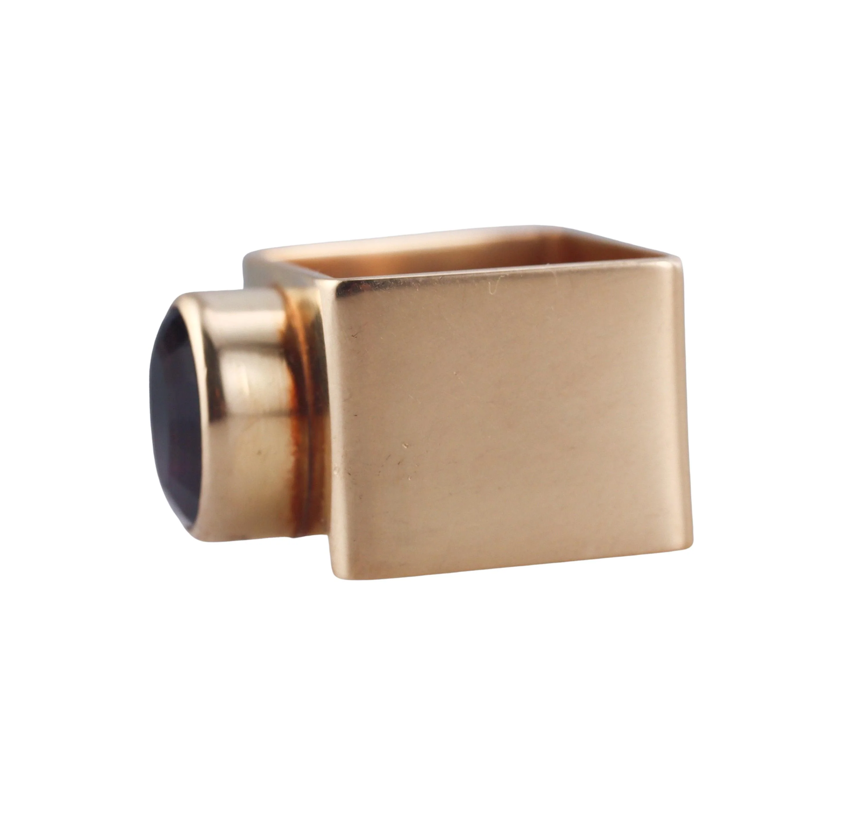 Cartier Dinh Van 1970s Amethyst Gold Geometric Ring