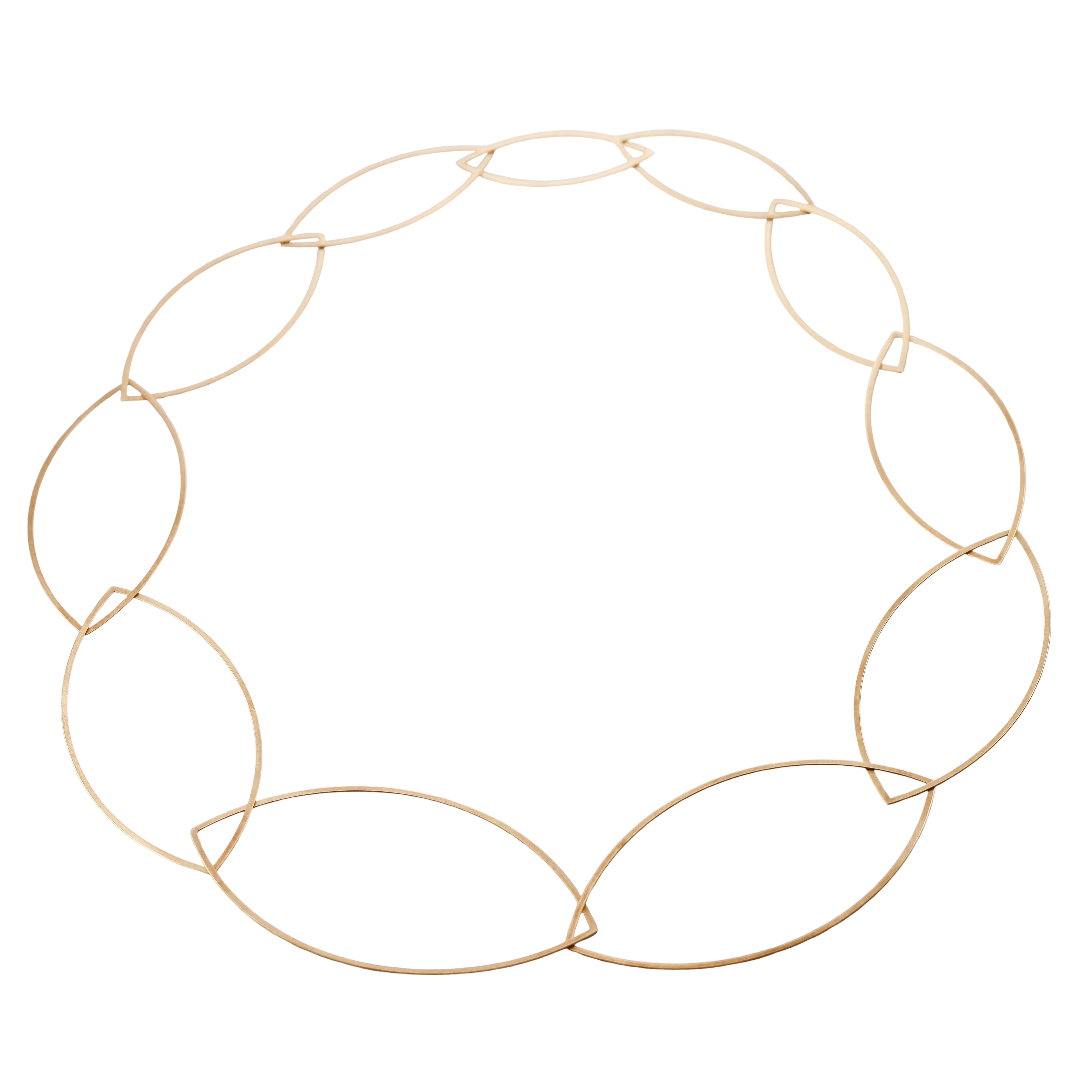 Niessing Modernist Gold Geometric Link Necklace