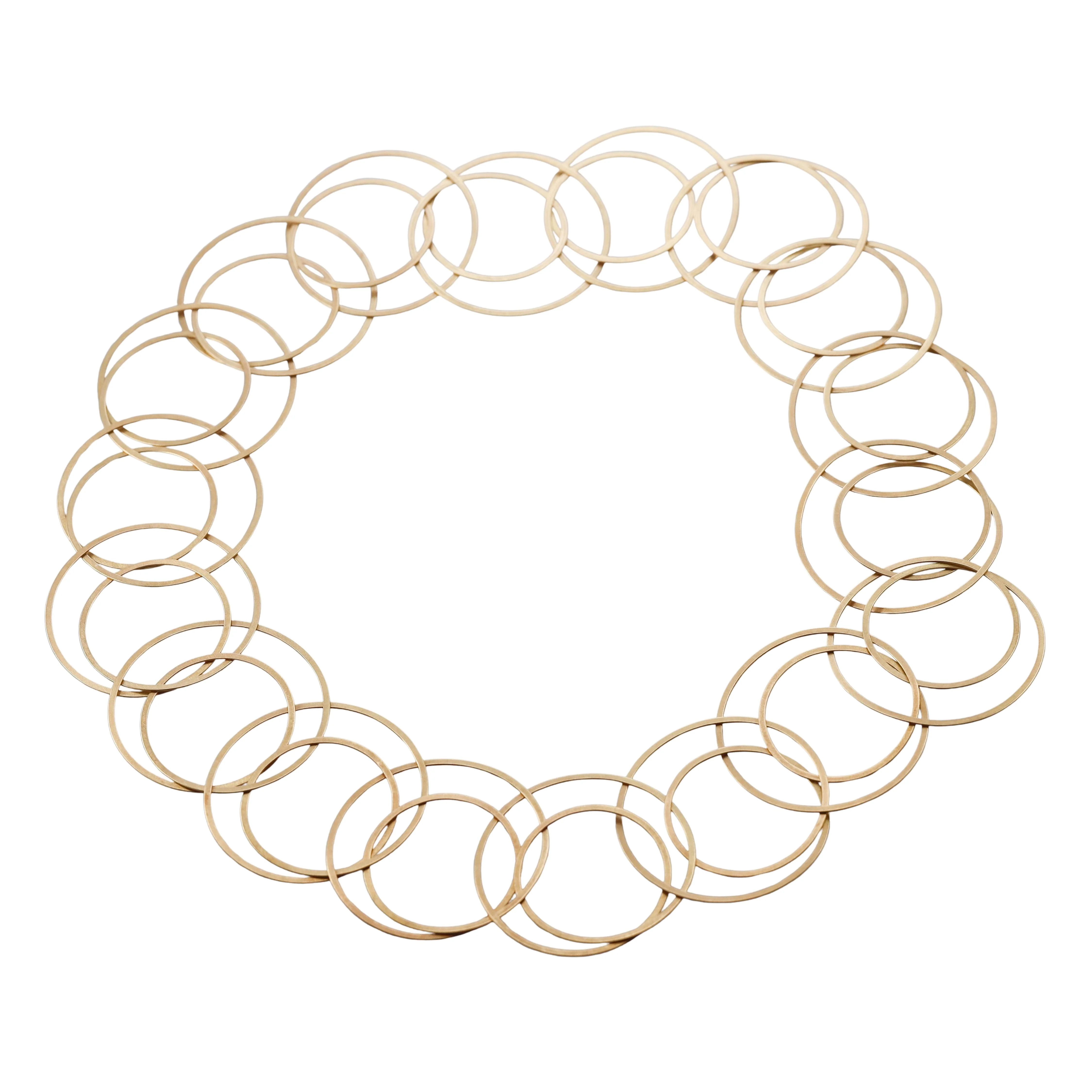 Niessing Modernist Gold Circle Link Necklace