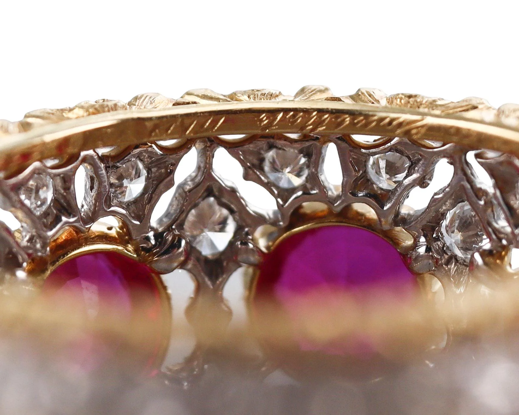 Buccellati Ruby Diamond Gold Band Ring