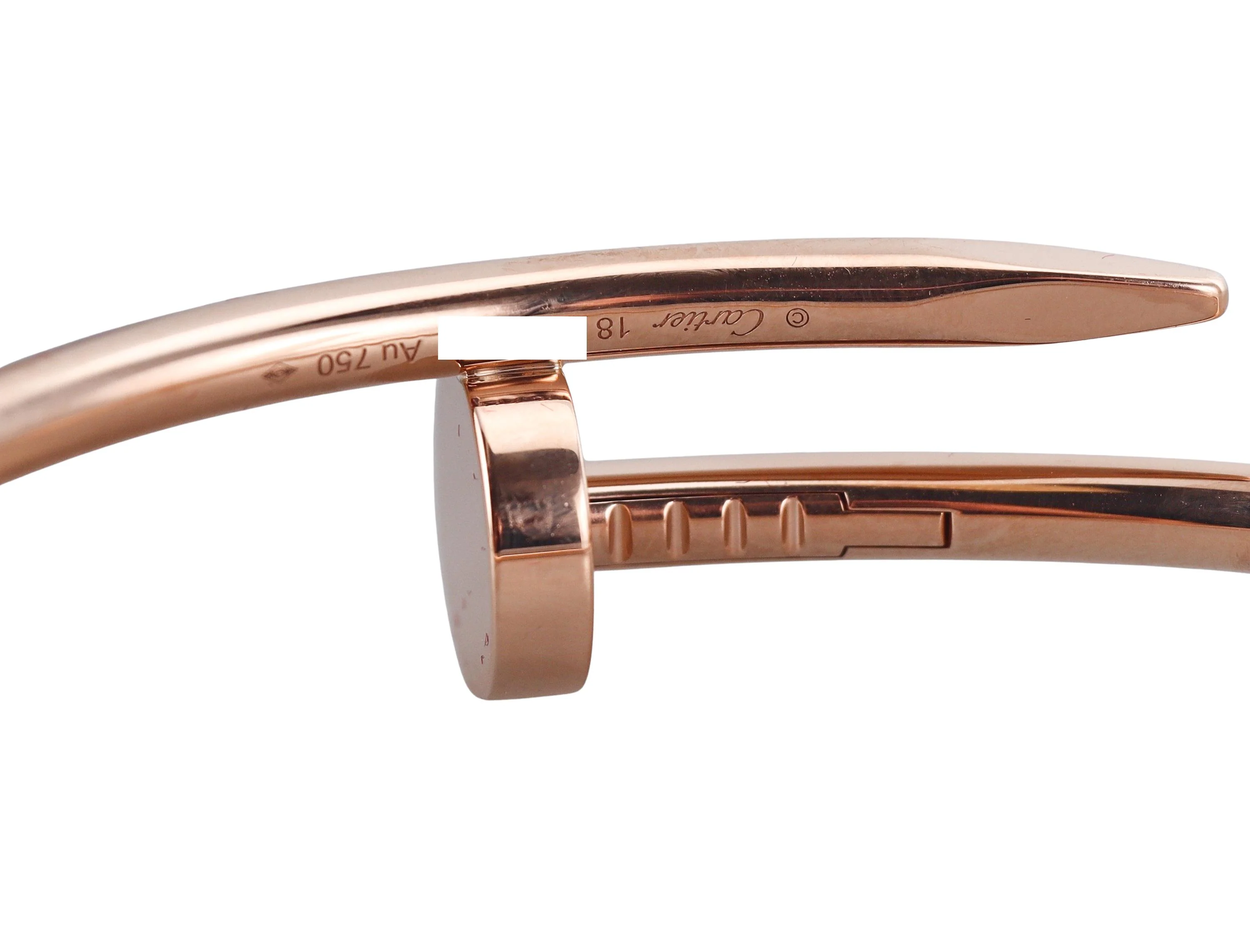 Cartier Juste Un Clou Rose Gold Classic Model Bracelet Size 18