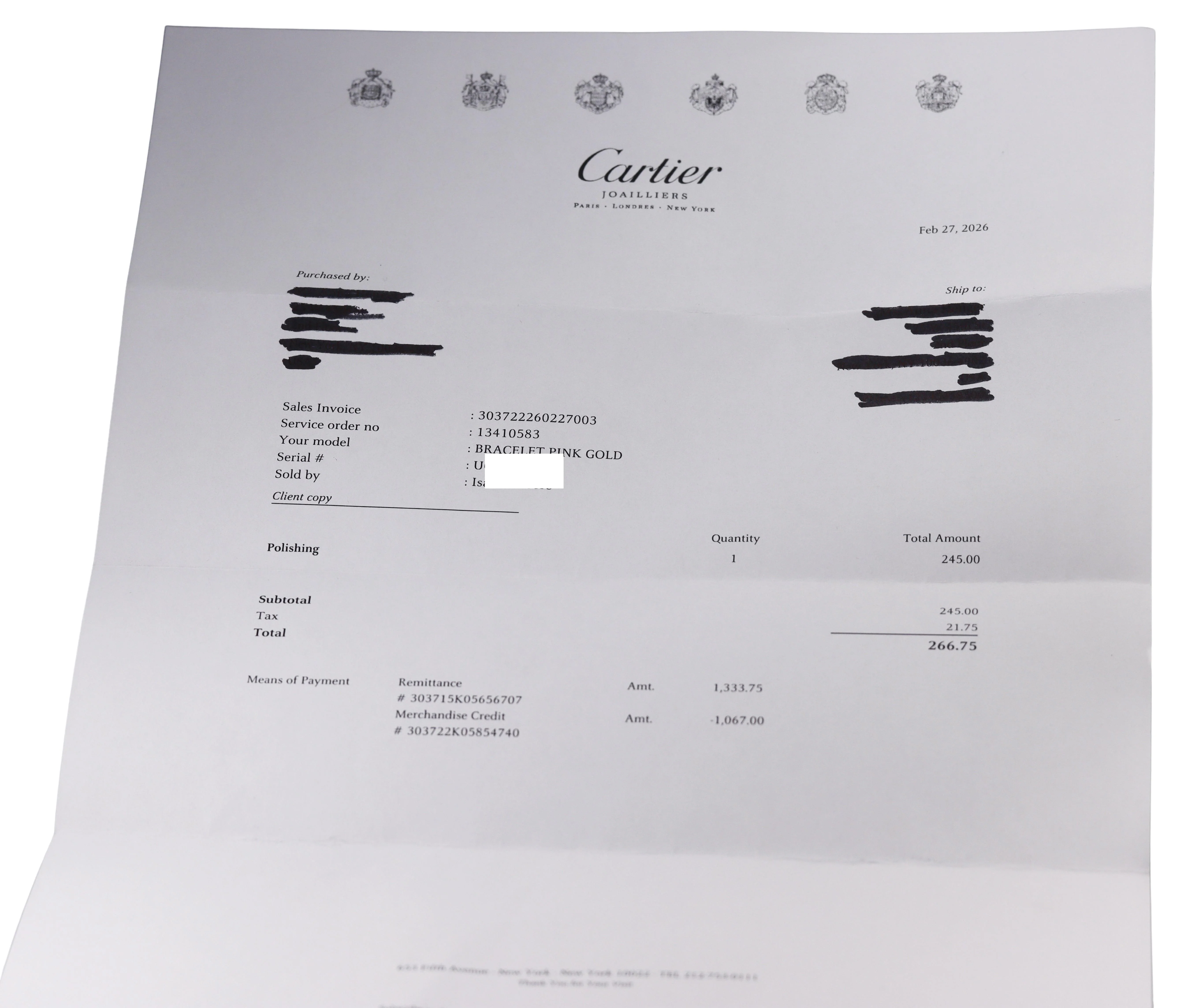 Cartier Juste Un Clou Rose Gold Classic Model Bracelet Size 18