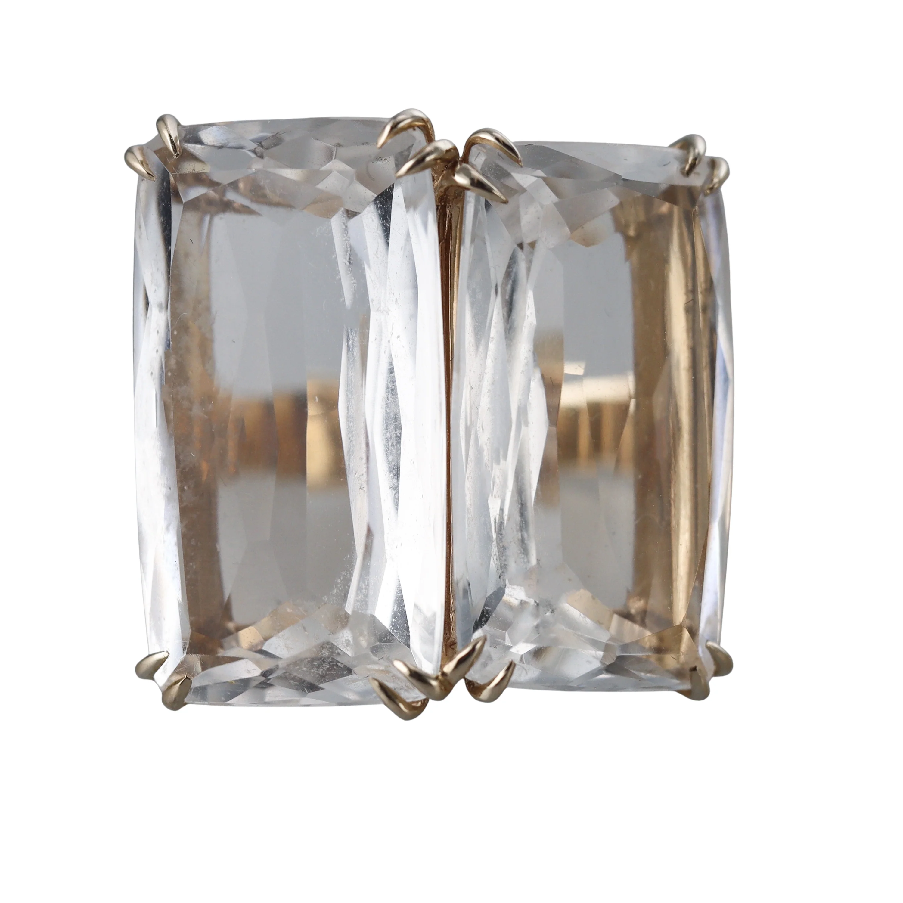 H. Stern Cobblestone Noble Gold Diamond Crystal Ring