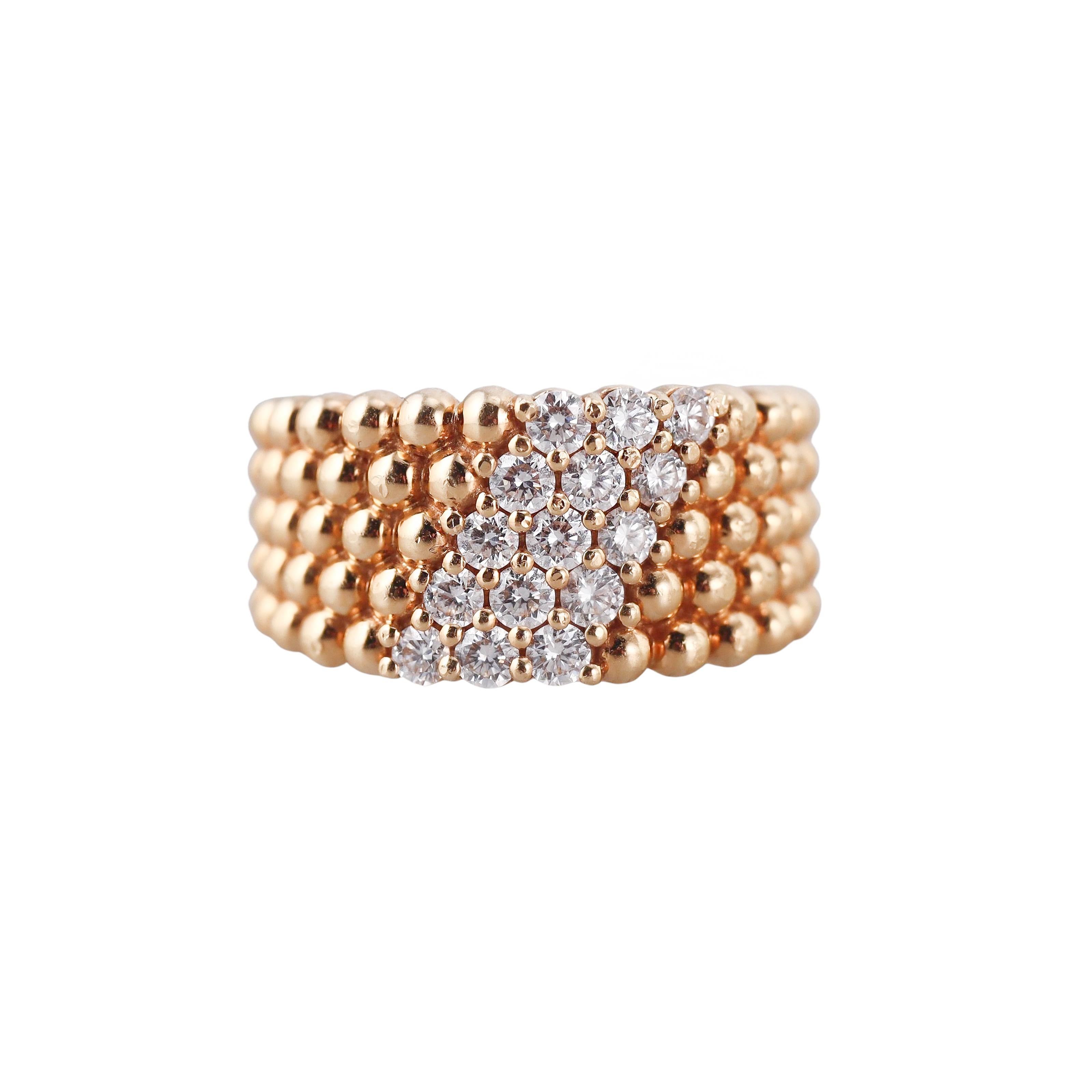 Van Cleef Arpels Perlee Diamond Ring