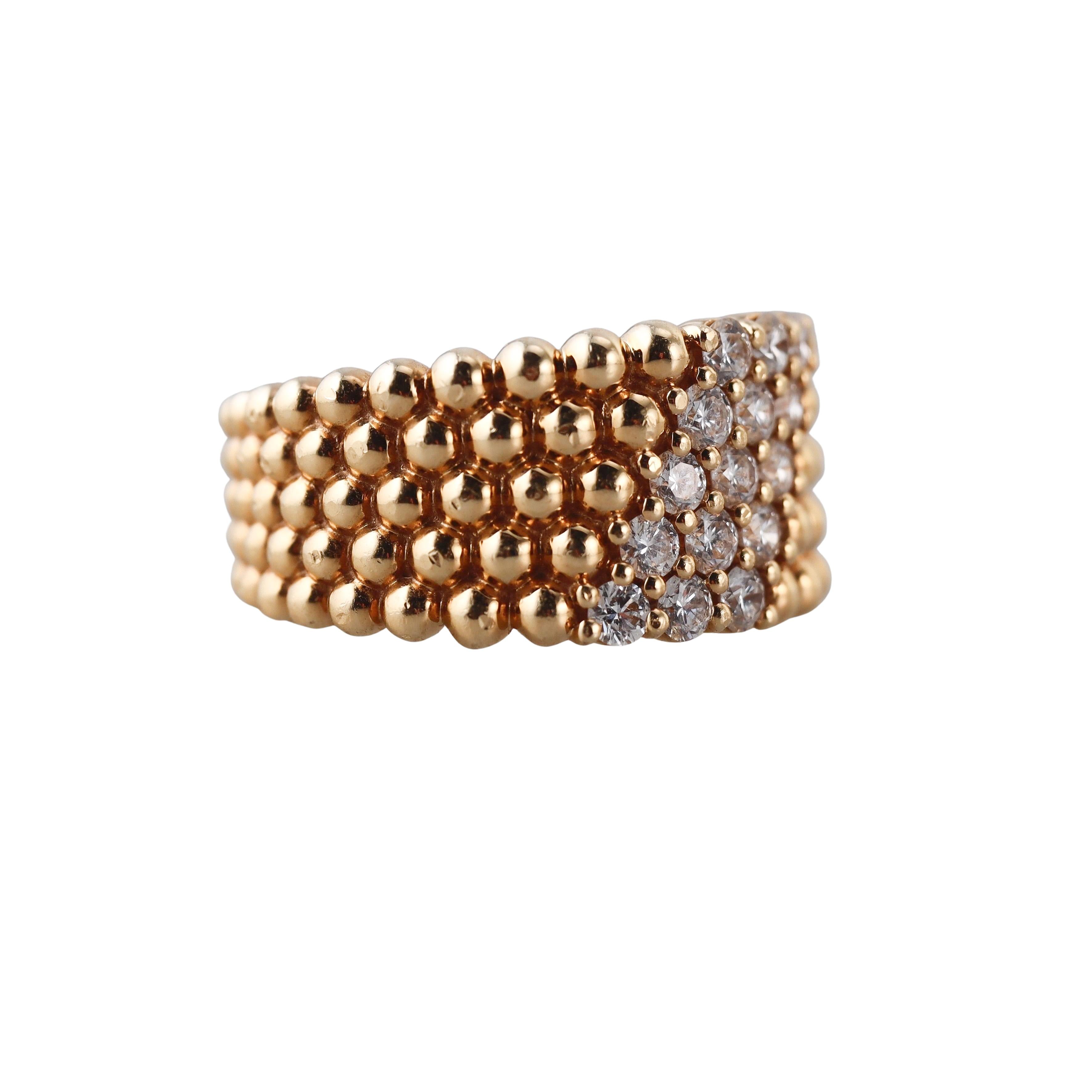 Van Cleef  Arpels Perlee Diamond Ring