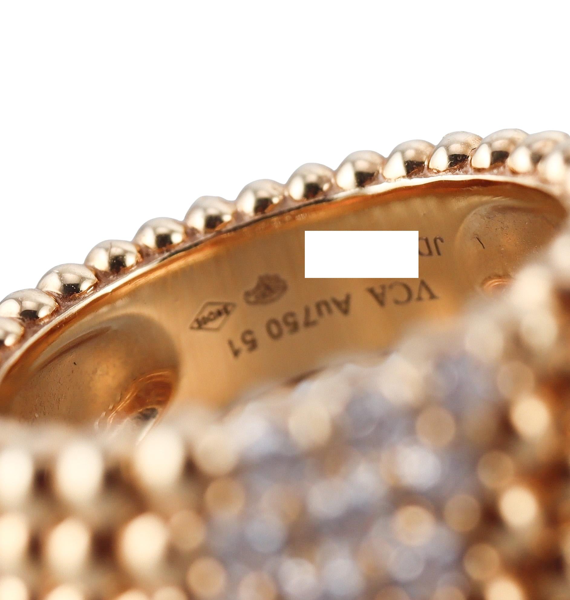 Van Cleef  Arpels Perlee Diamond Ring