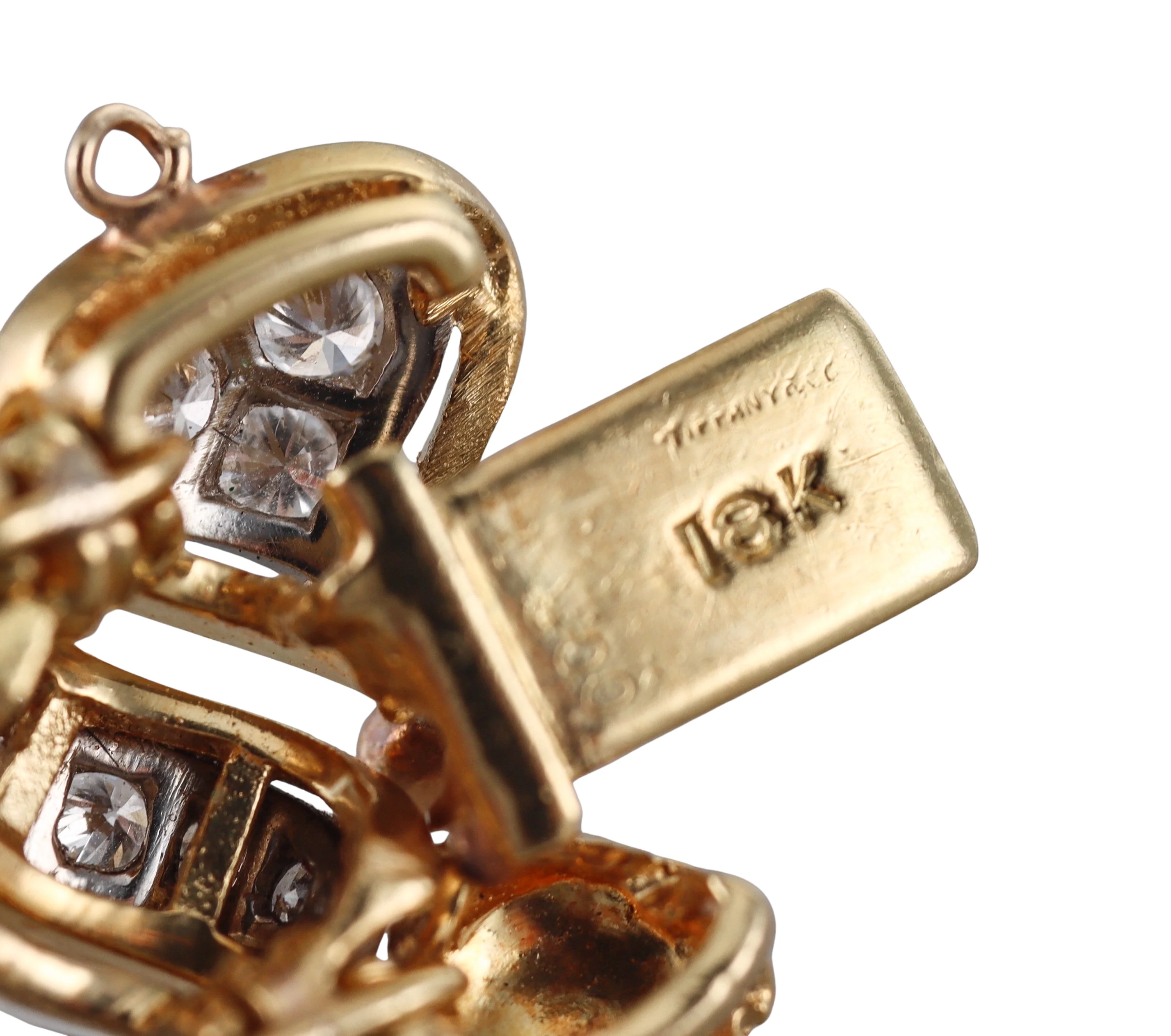 Tiffany Co 1980s Diamond Gold Bracelet