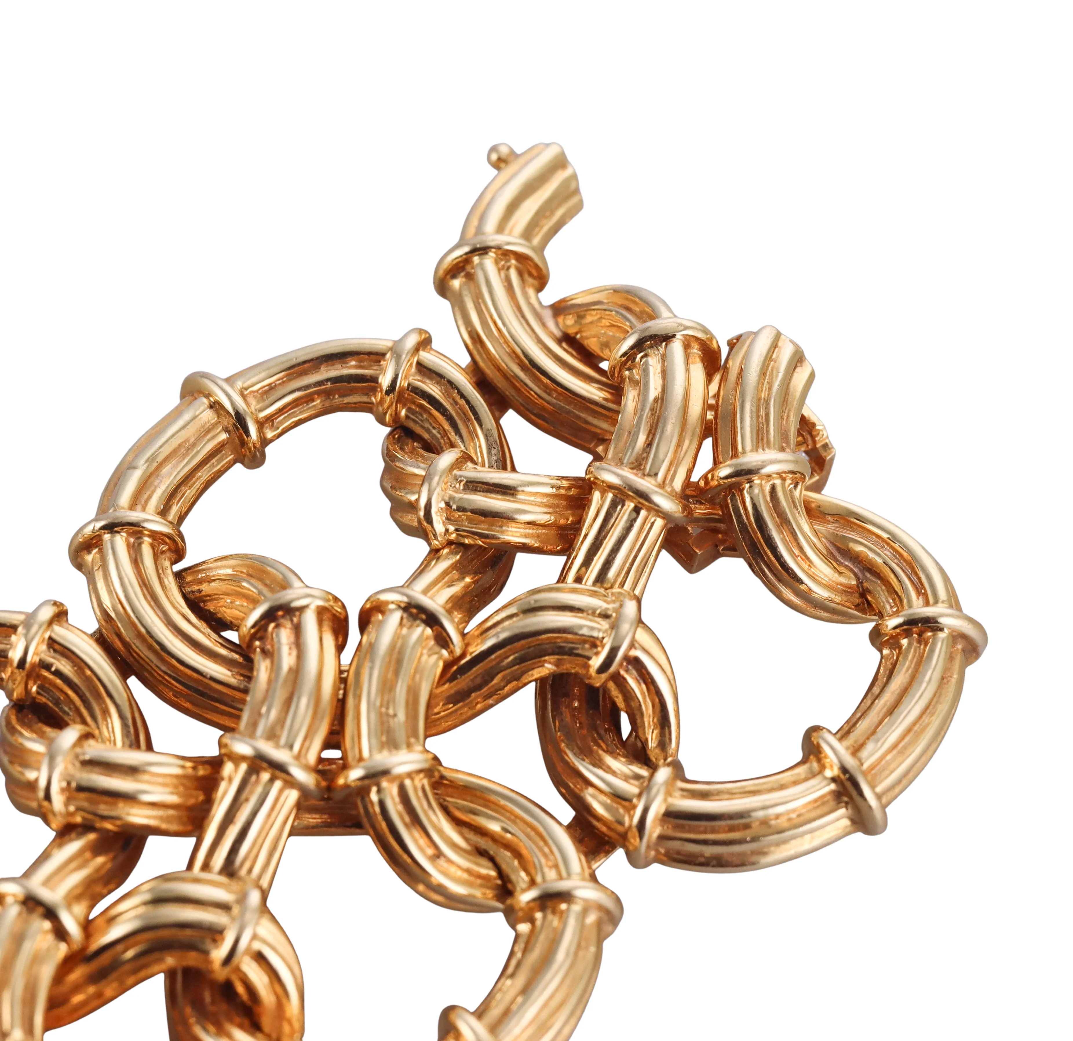 Tiffany Co 1980s Gold Knot Bracelet