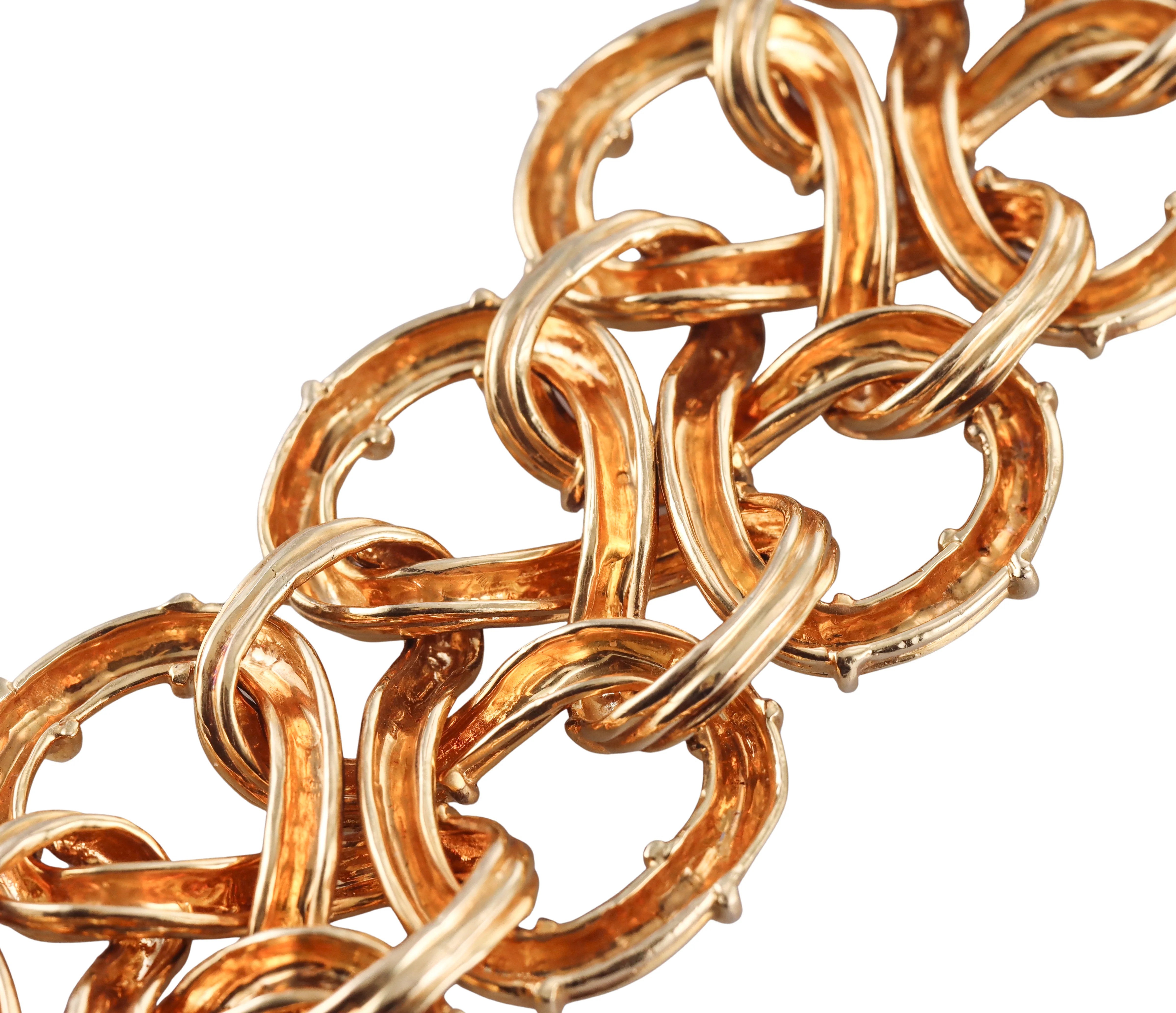 Tiffany  Co 1980s Gold Knot Bracelet