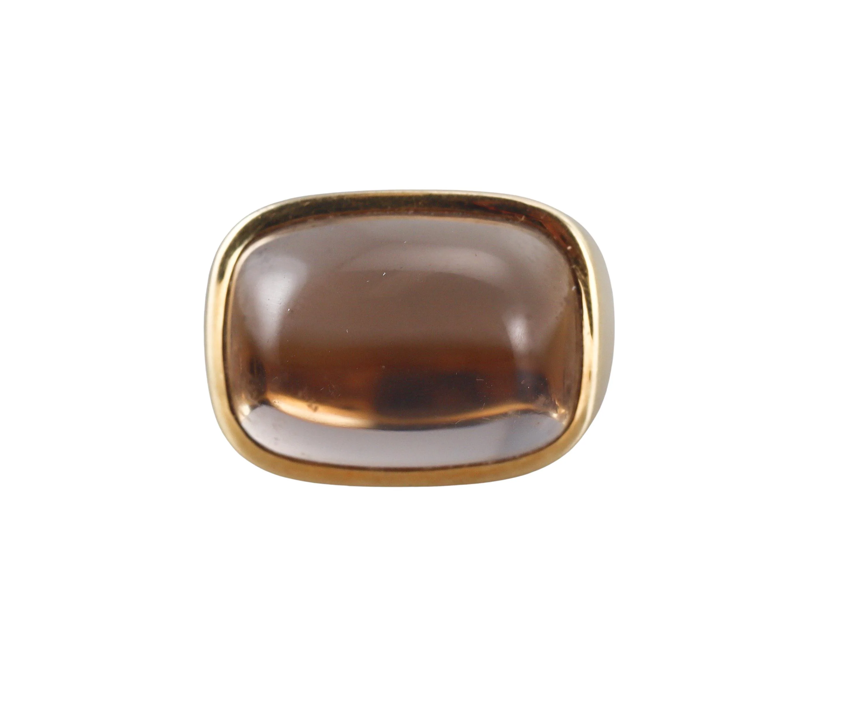 H. Stern Smokey Topaz Diamond Gold Ring
