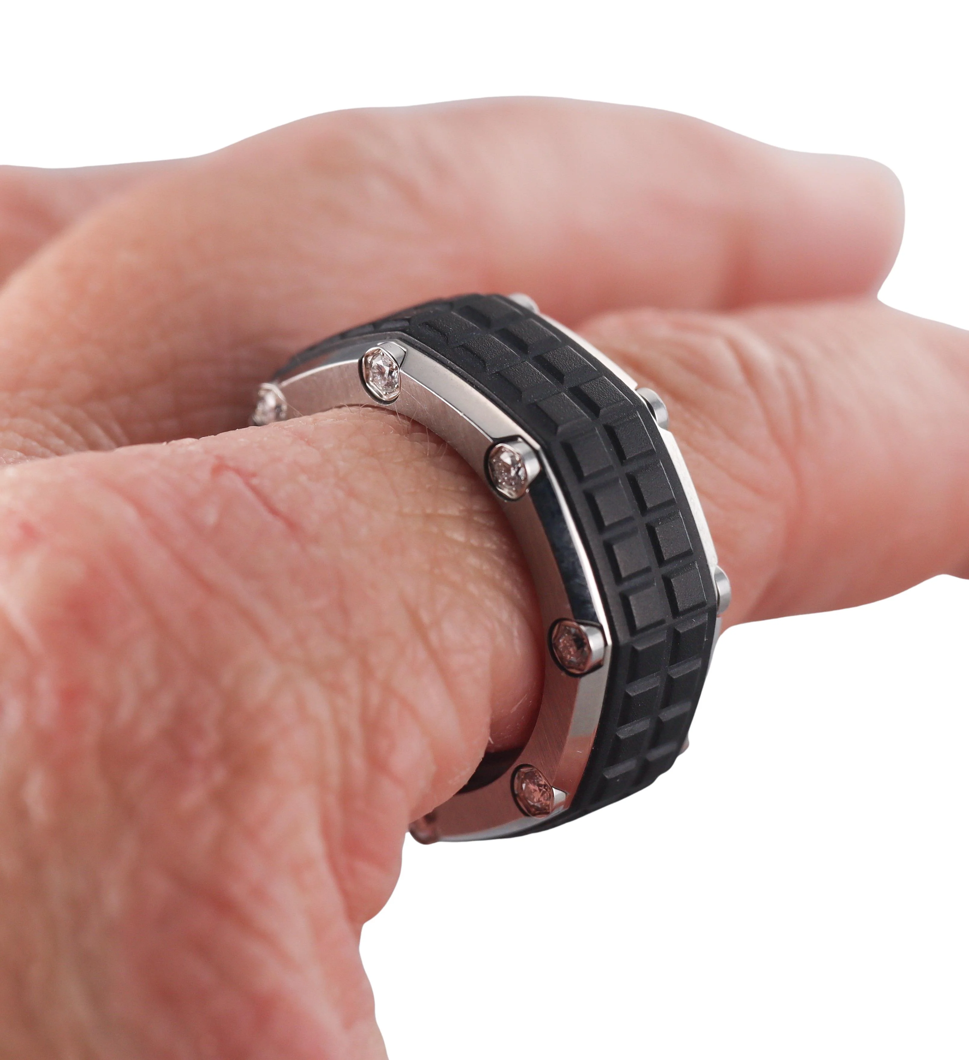 Audemars Piguet Royal Oak Offshore Diamond Rubber Titanium Ring