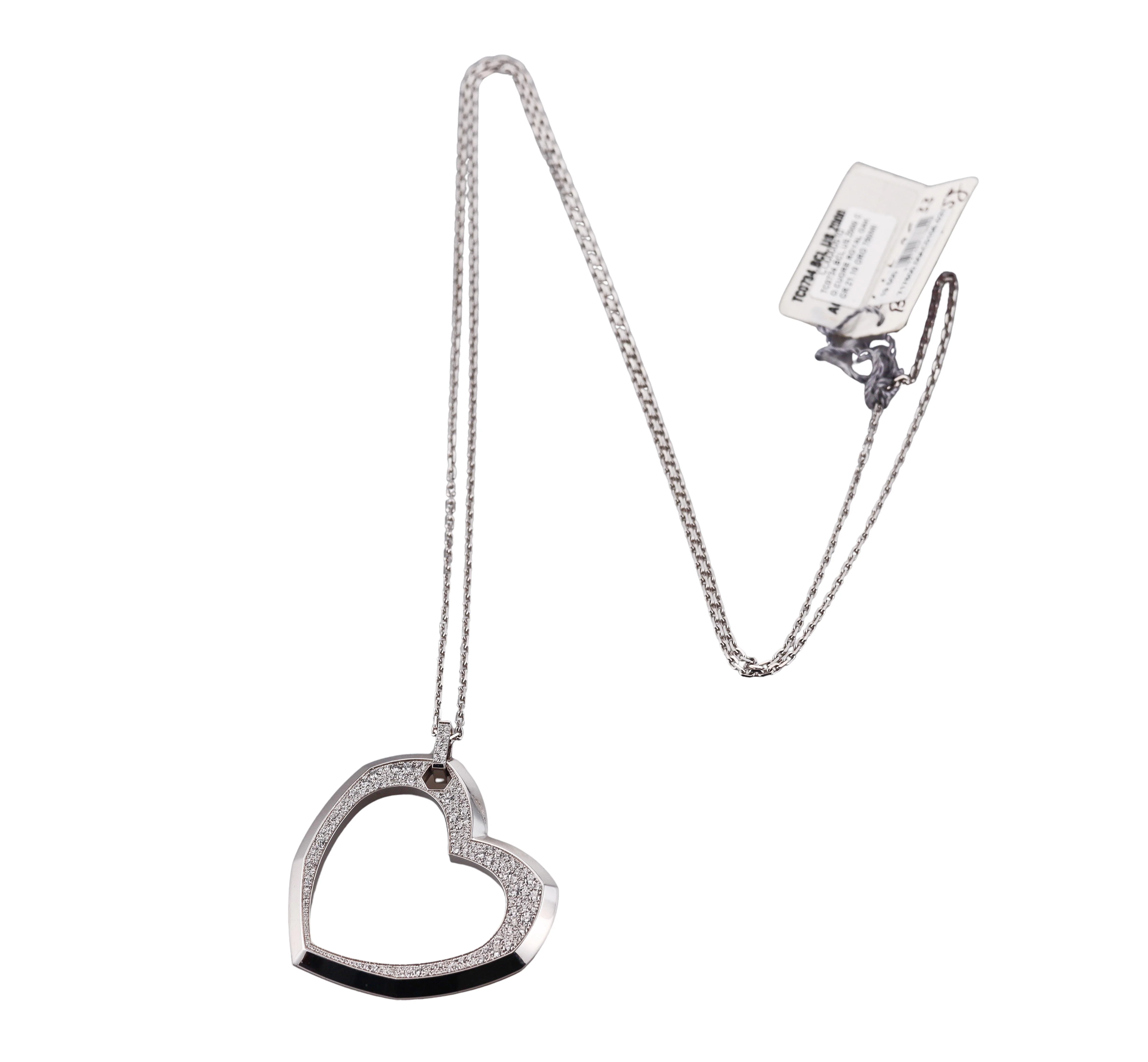 Audemars Piguet Royal Oak Heart Diamond Gold Pendant Necklace