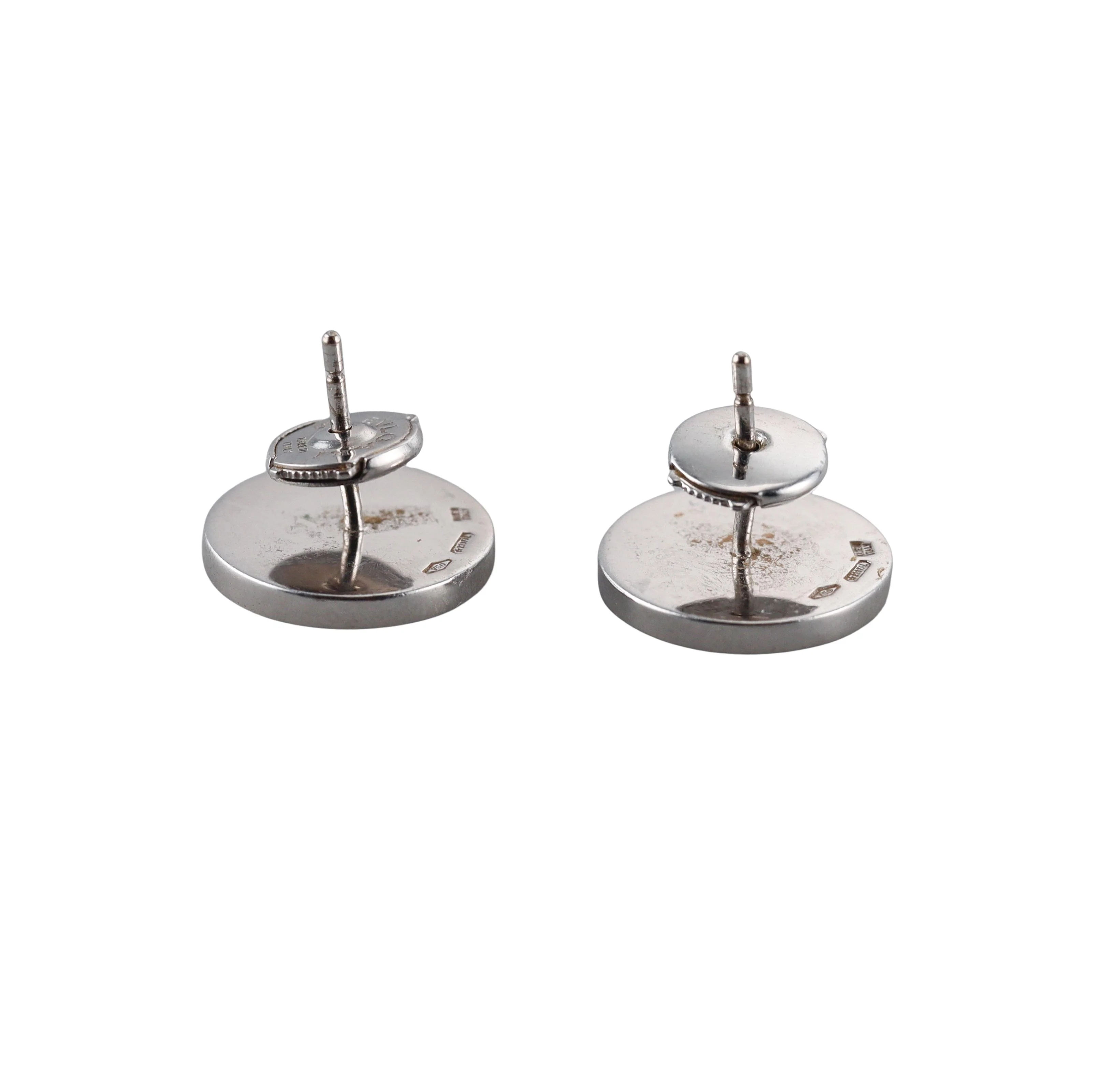 Bulgari Bvlgari Diamond Gold Stud Earrings
