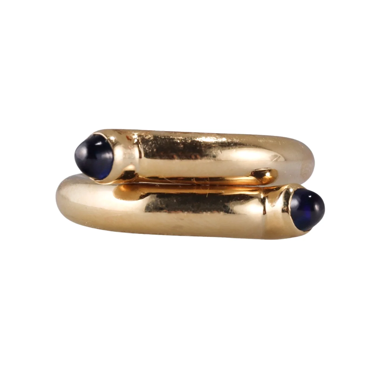 Tiffany  Co Schlumberger Gold Sapphire Ring