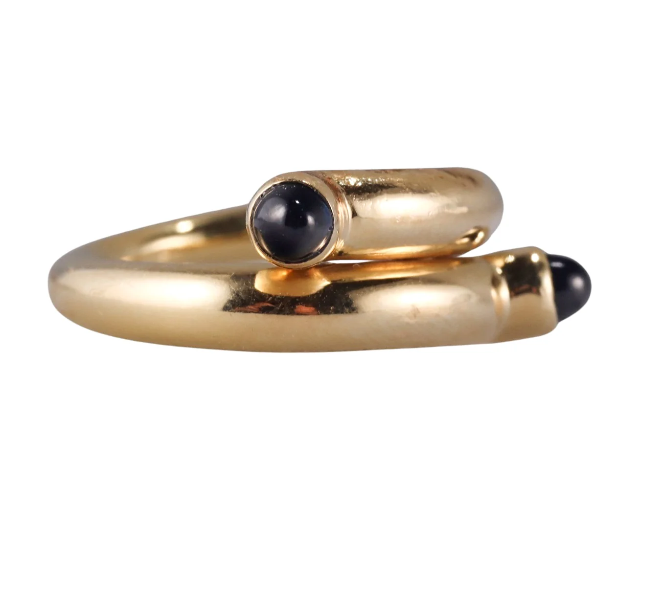 Tiffany  Co Schlumberger Gold Sapphire Ring