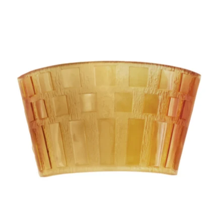 Brand New Daum Crystal Amber Rhythms Wall Lamp 05492