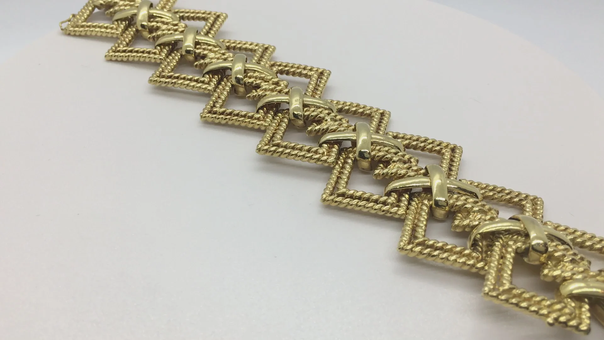 1970s Tiffany  Co Gold Wide Bracelet