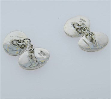Deakin Francis Enamel Sterling Silver Cufflinks - Replica Luxury Handbag Store