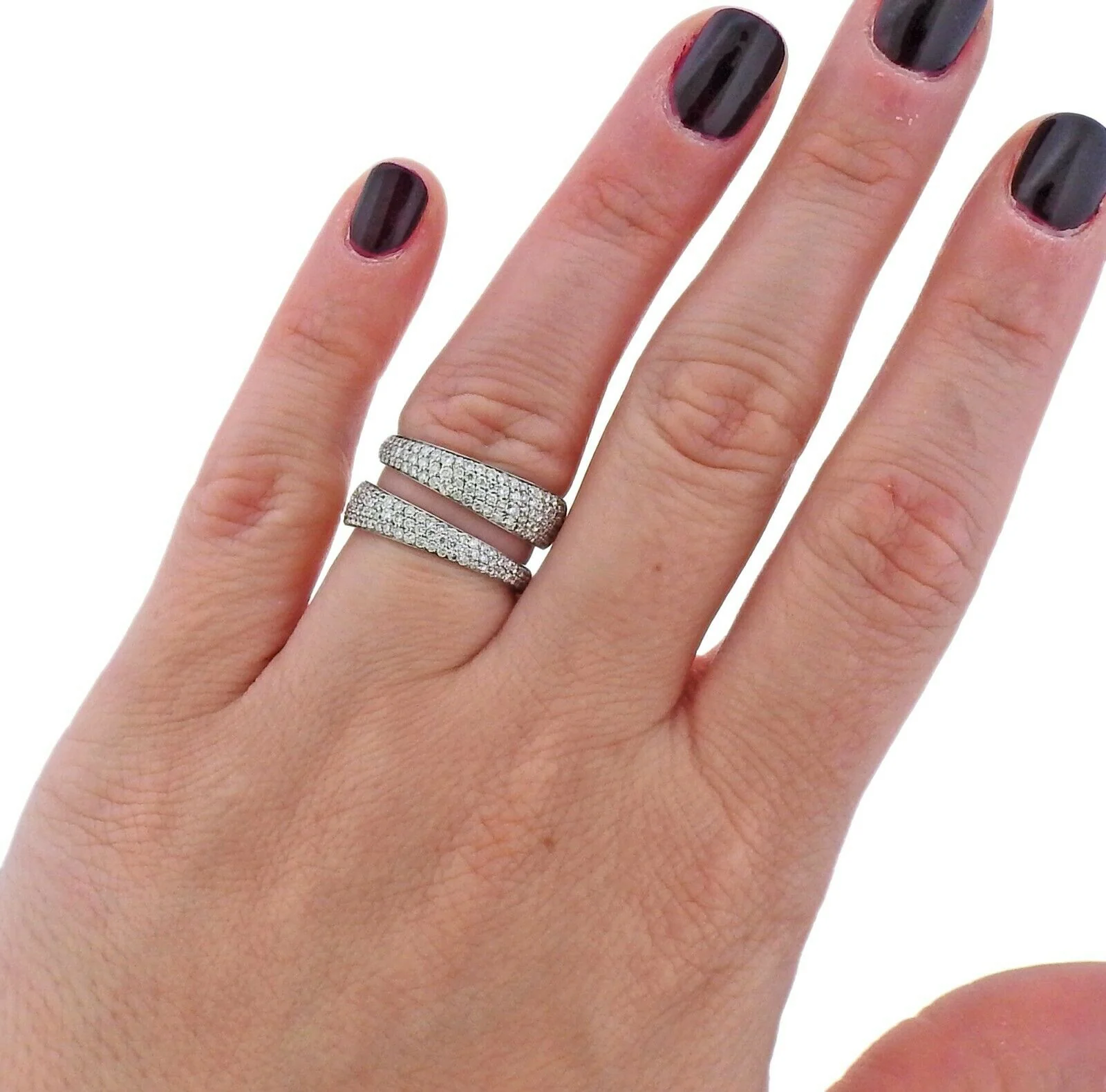 Roberto Coin Scalare 18k Gold Diamond Ring - Replica Luxury Handbag Store