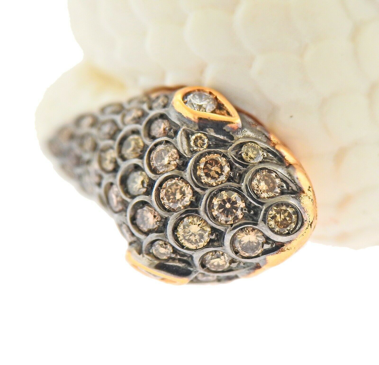 De Grisogono Mammoth Tusk Diamond Gold Snake Serpent Ring - Replica Luxury Handbag Store