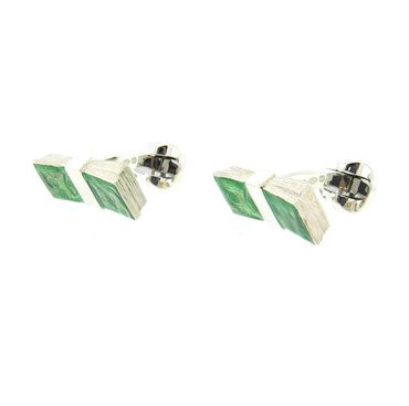 Deakin  Francis Enamel Sterling Silver Dollar Money Cufflinks - Replica Luxury Handbag Store