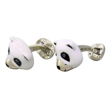 Deakin Francis Sterling Silver Panda Bear Cufflinks - Replica Luxury Handbag Store