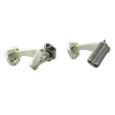Deakin Francis Sterling Silver Engraved Cocked Gun Cufflinks - Replica Luxury Handbag Store