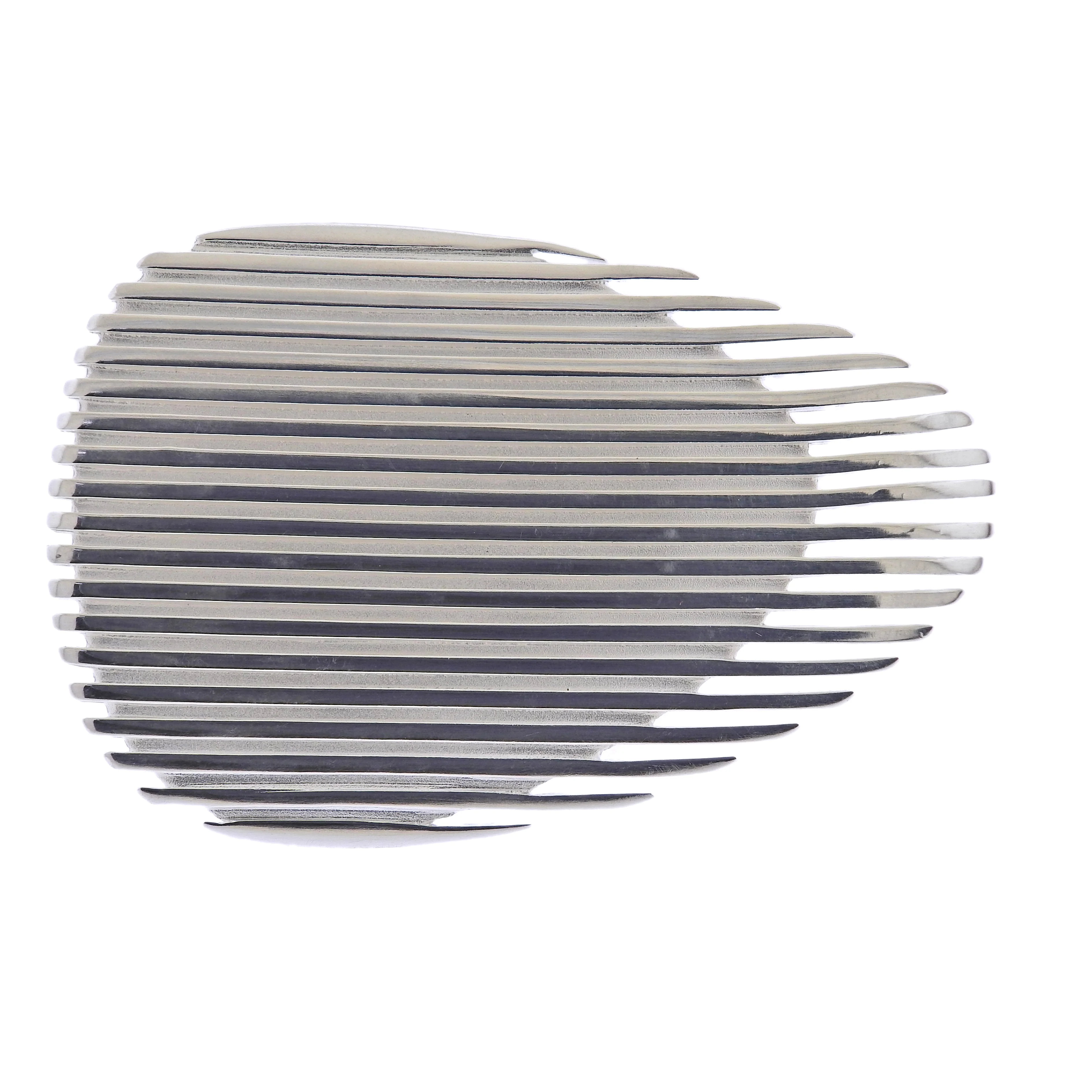 Georg Jensen Zaha Hadid Lamellae Sterling Silver Ring II 623 B