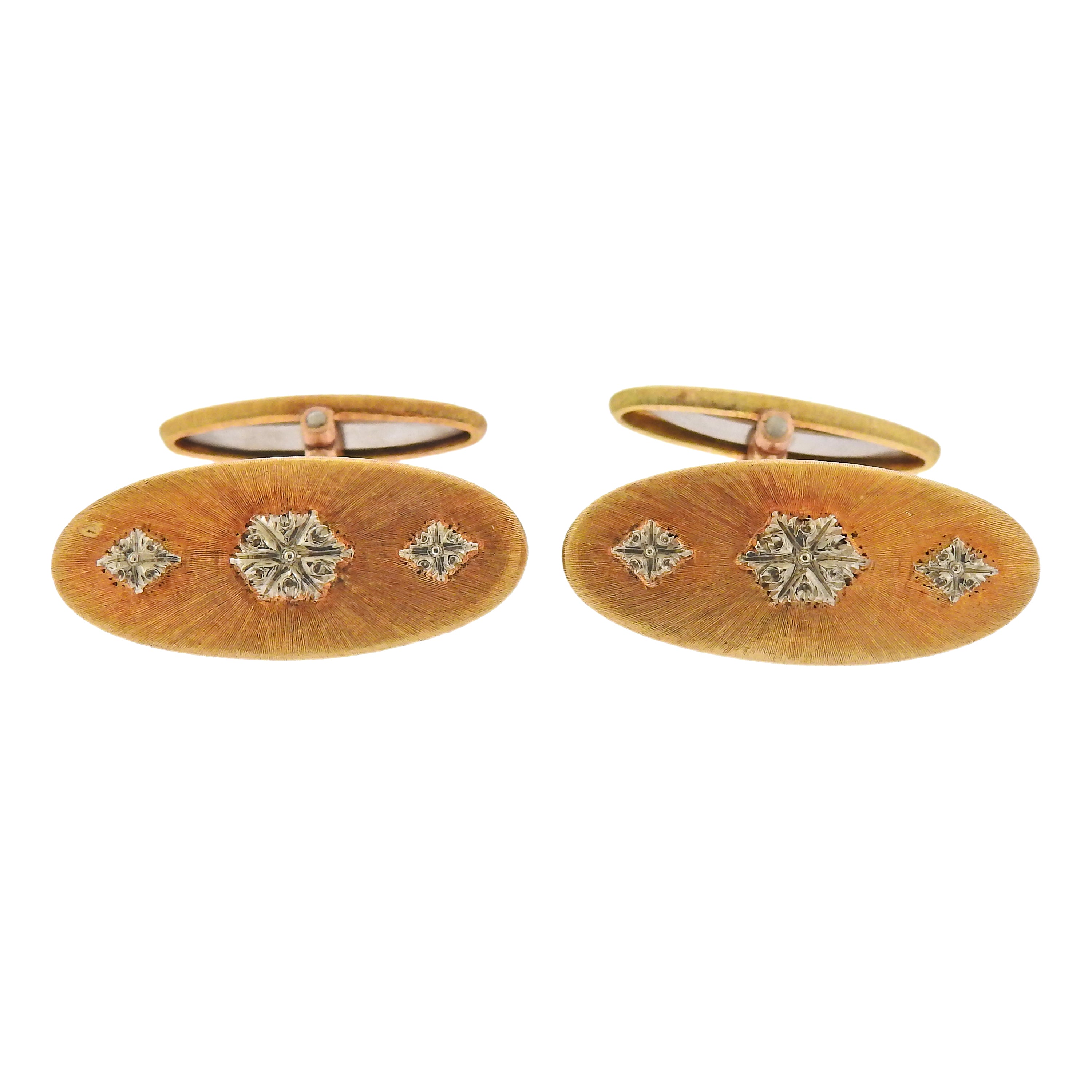Buccellati Gold Classic Cufflinks - Replica Luxury Handbag Store