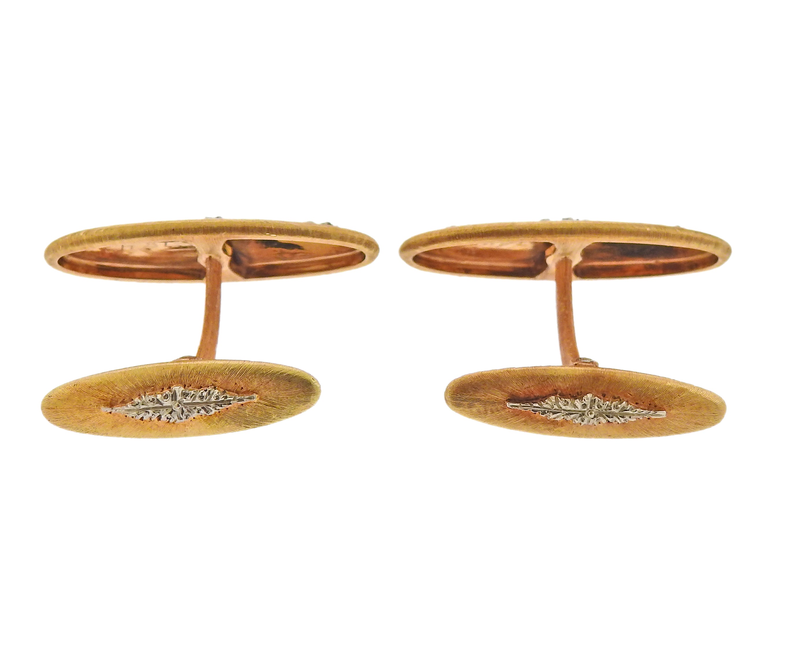 Buccellati Gold Classic Cufflinks - Replica Luxury Handbag Store