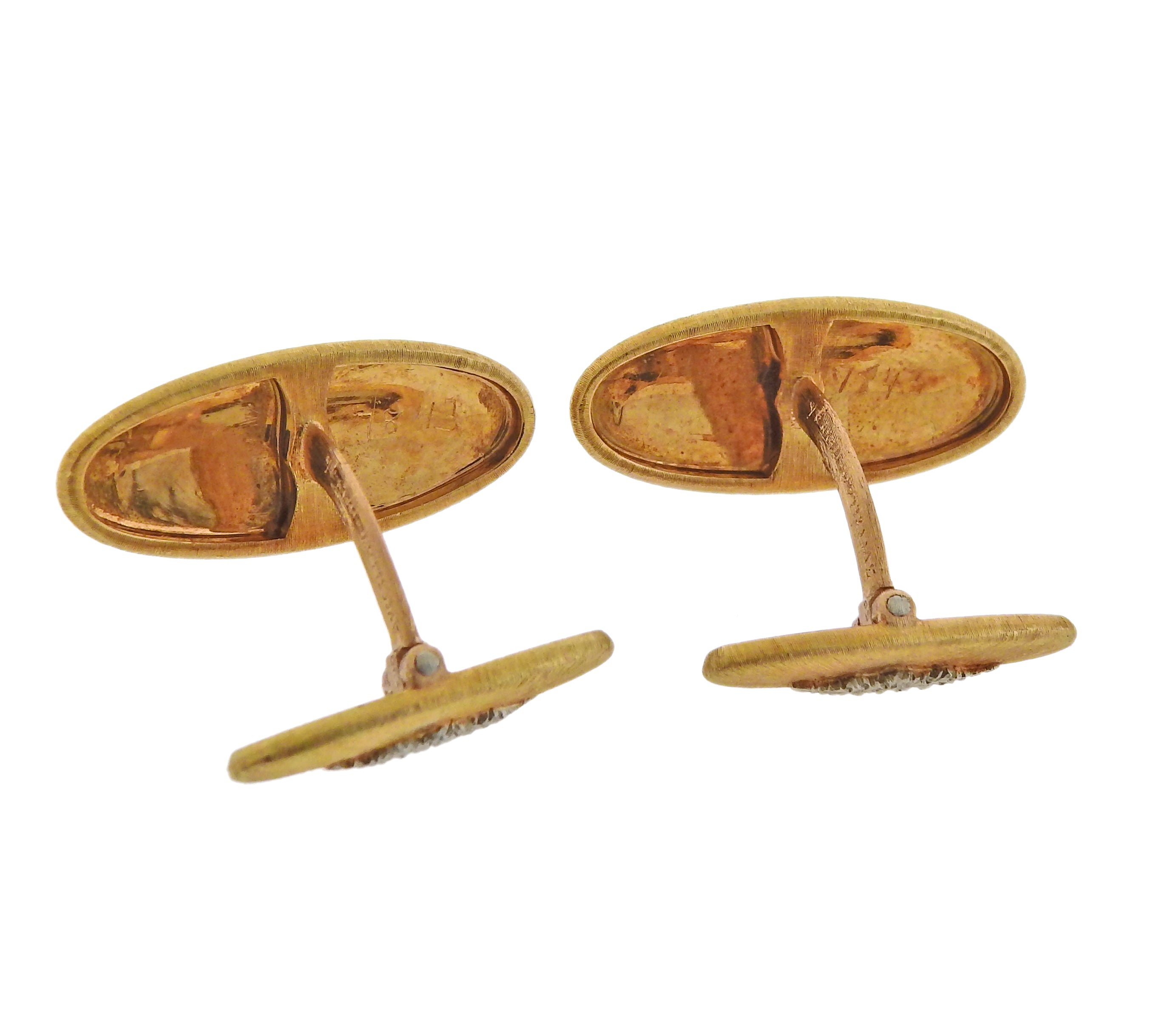 Buccellati Gold Classic Cufflinks - Replica Luxury Handbag Store