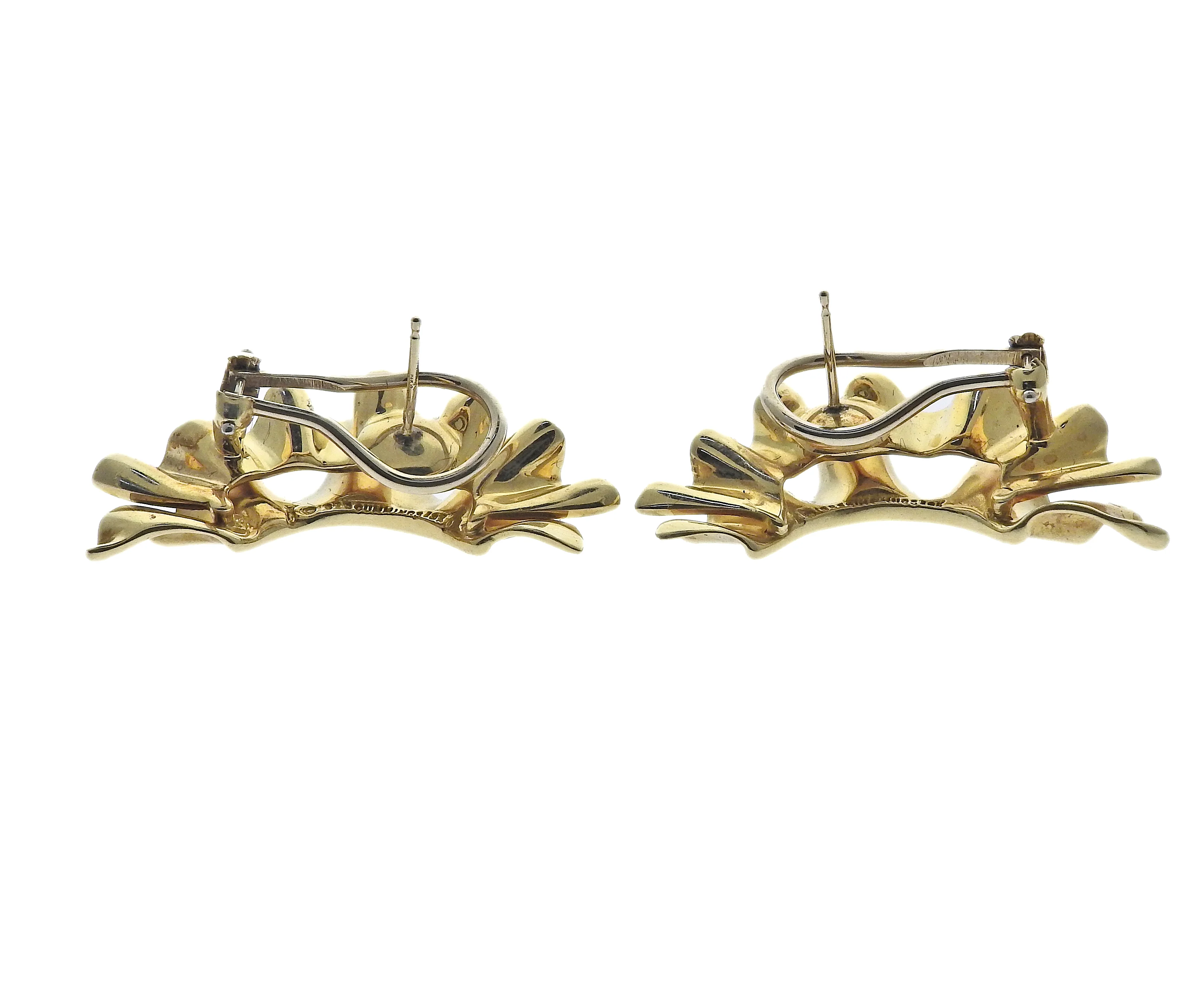 Angela Cummings Gold Earrings