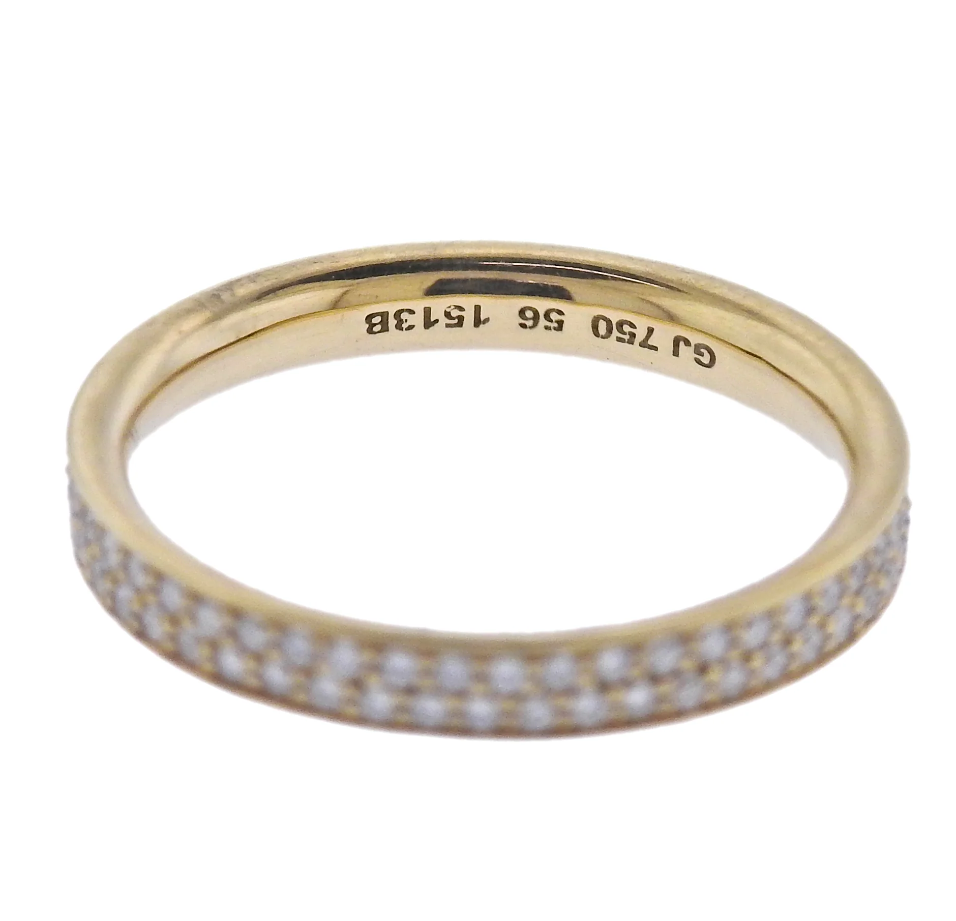 Georg Jensen 18k Yellow Gold Magic Pave Diamond Ring 1513 B