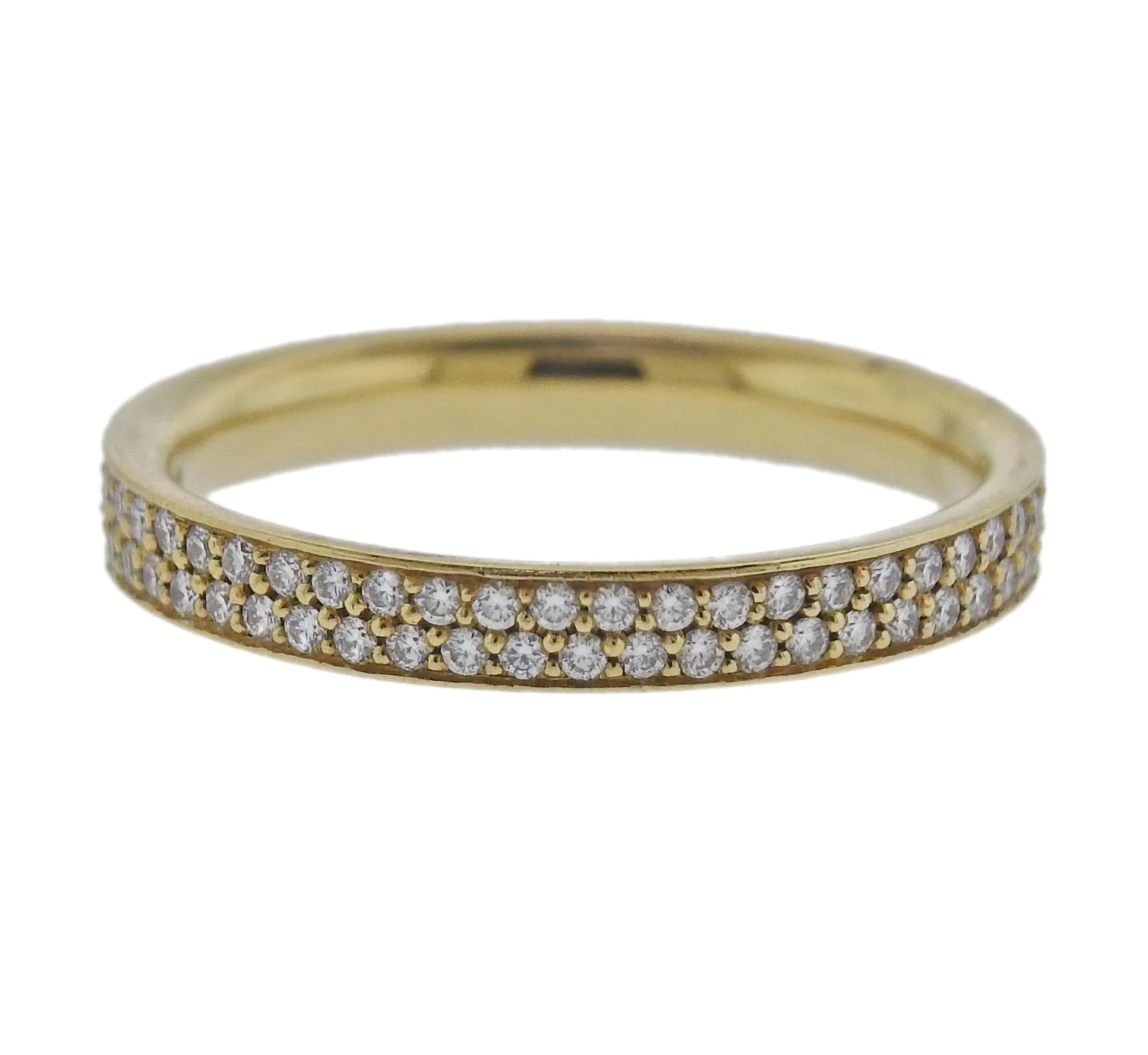 Georg Jensen 18k Yellow Gold Magic Pave Diamond Ring 1513 B