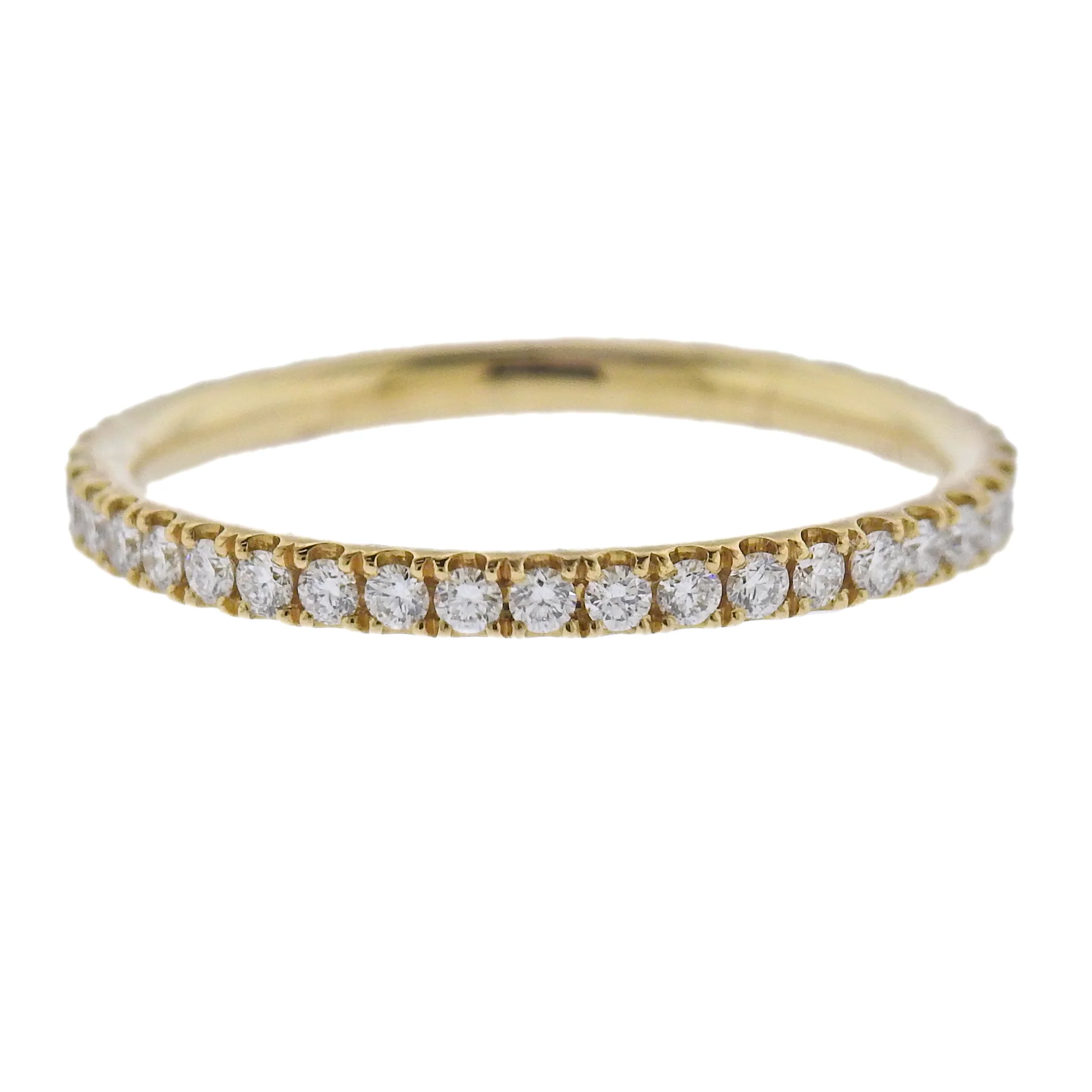 Georg Jensen 18k Yellow Gold Aurora Diamond Ring 1553 A