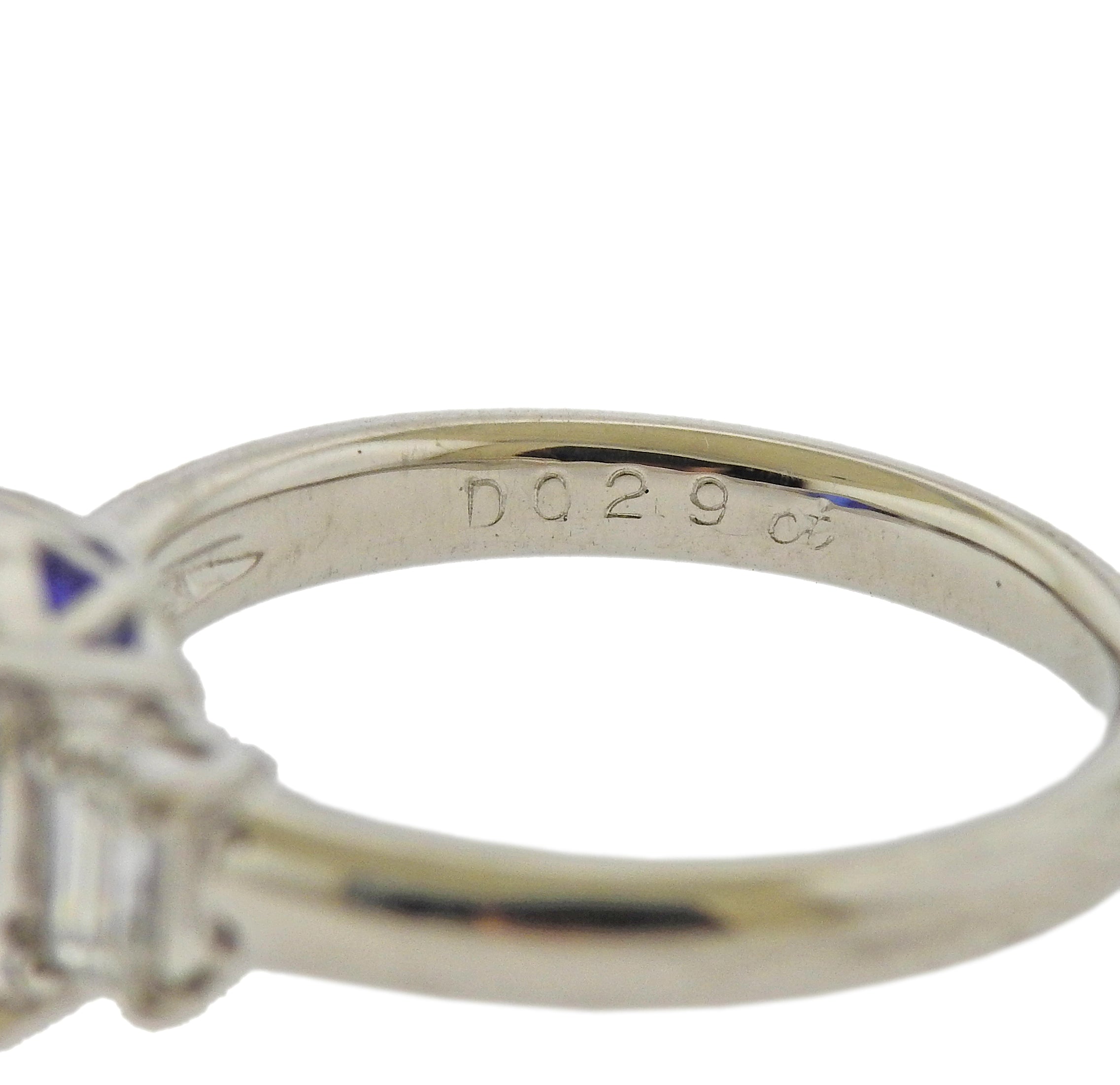 Platinum 3.26 Carat Tanzanite Diamond Ring - Replica Luxury Handbag Store