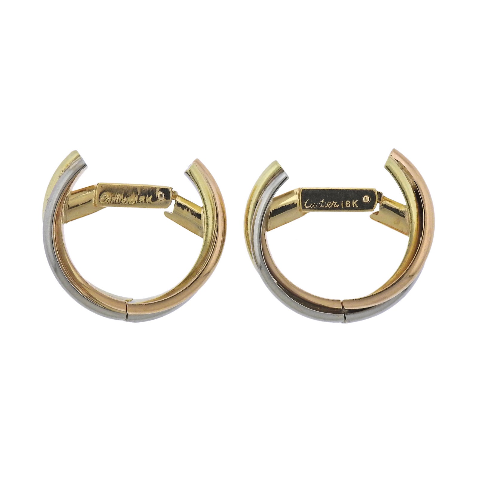 Vintage Cartier Trinity Gold Cufflinks - Replica Luxury Handbag Store