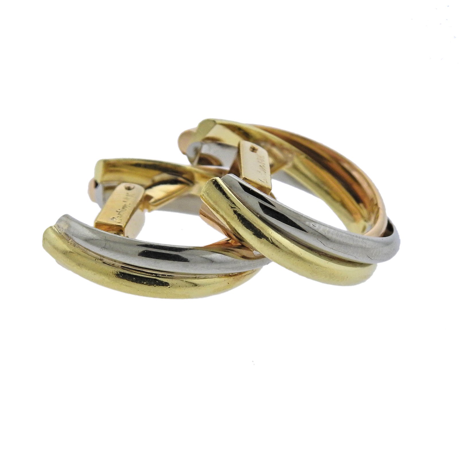 Vintage Cartier Trinity Gold Cufflinks - Replica Luxury Handbag Store

