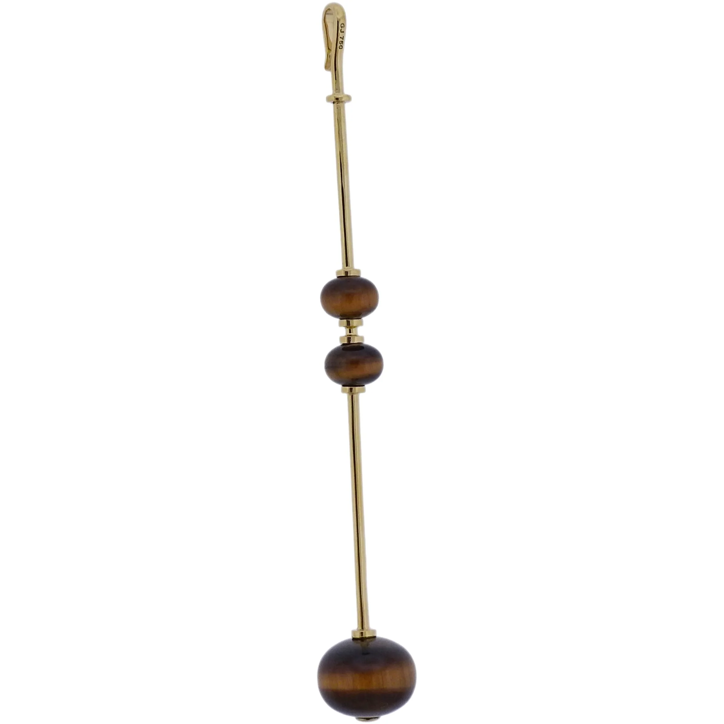 Georg Jensen Runa Gold Tigers Eye Pendant