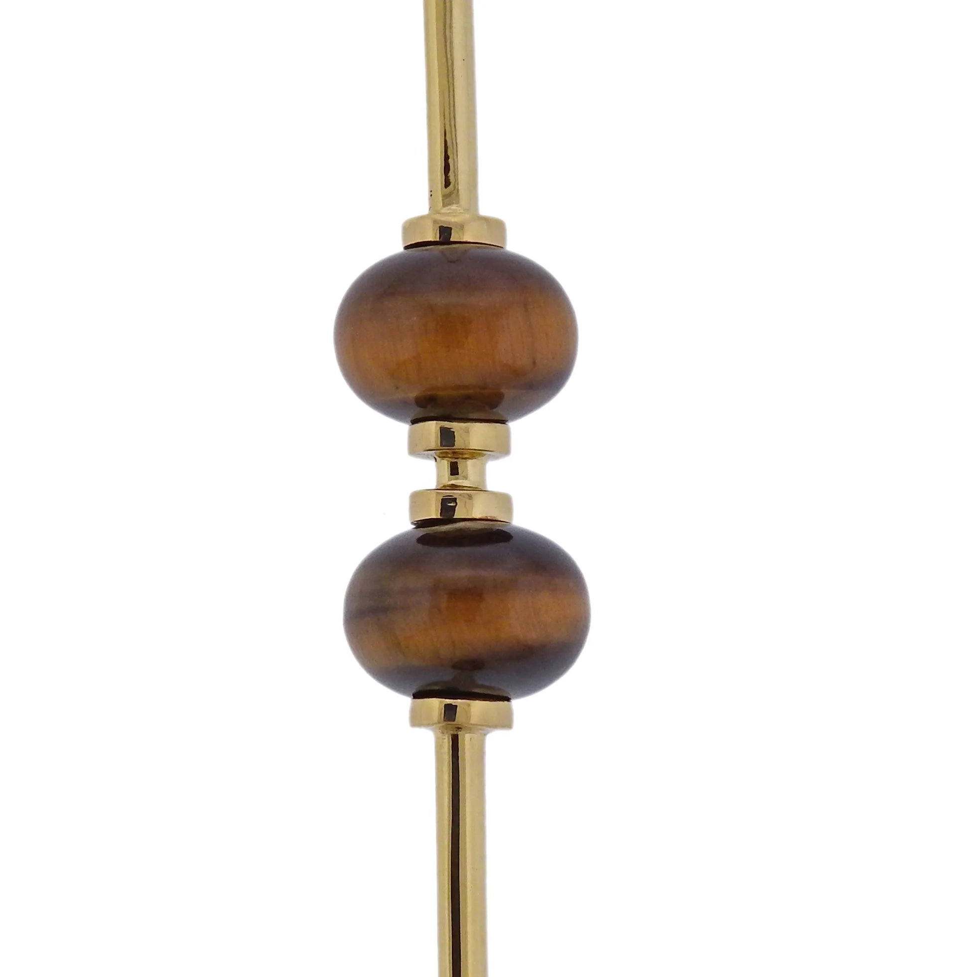 Georg Jensen Runa Gold Tigers Eye Pendant