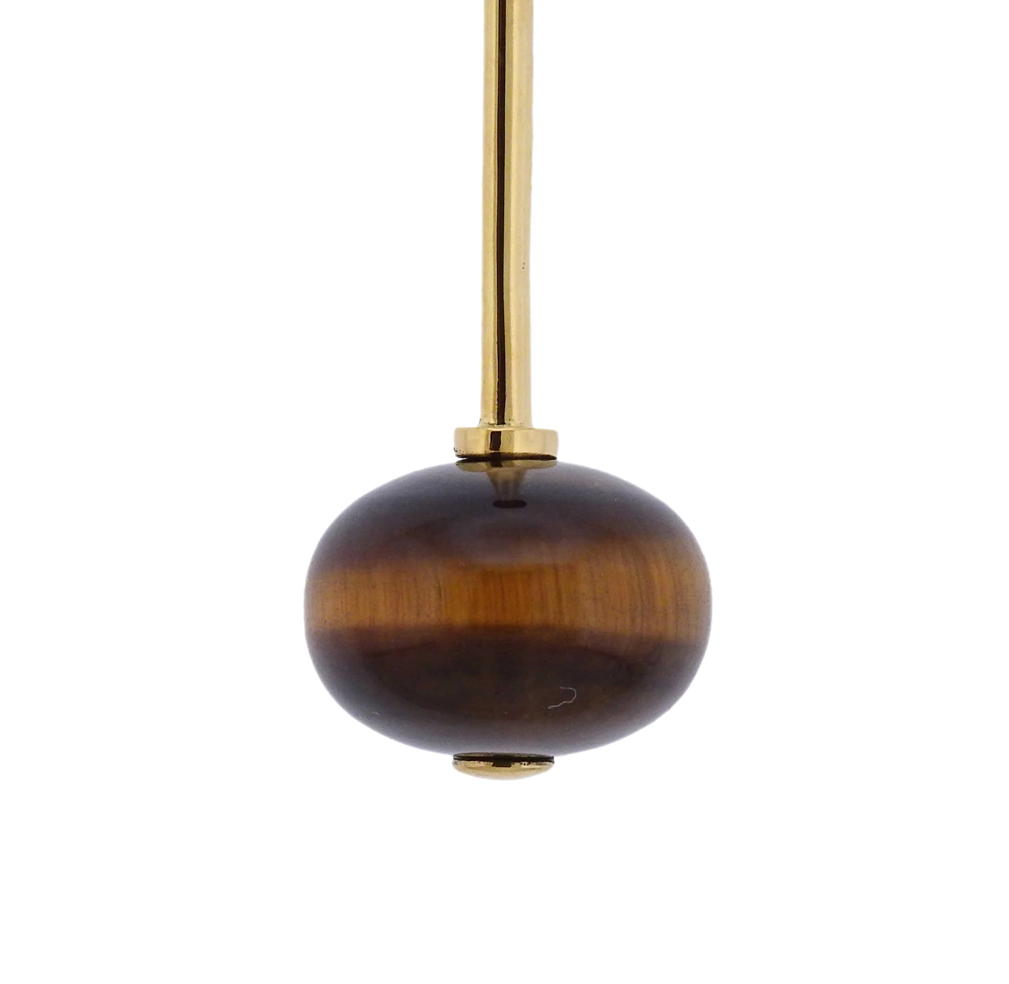 Georg Jensen Runa Gold Tigers Eye Pendant