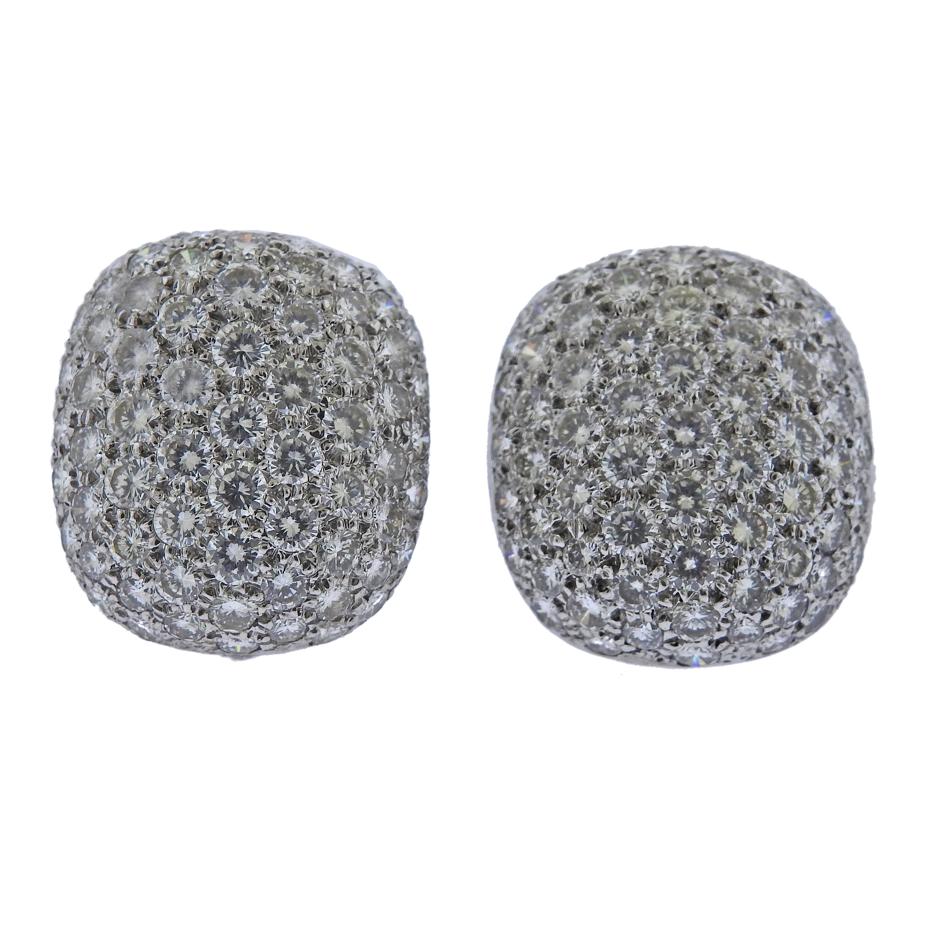 7 Carat Diamond White Gold Earrings - Replica Luxury Handbag Store