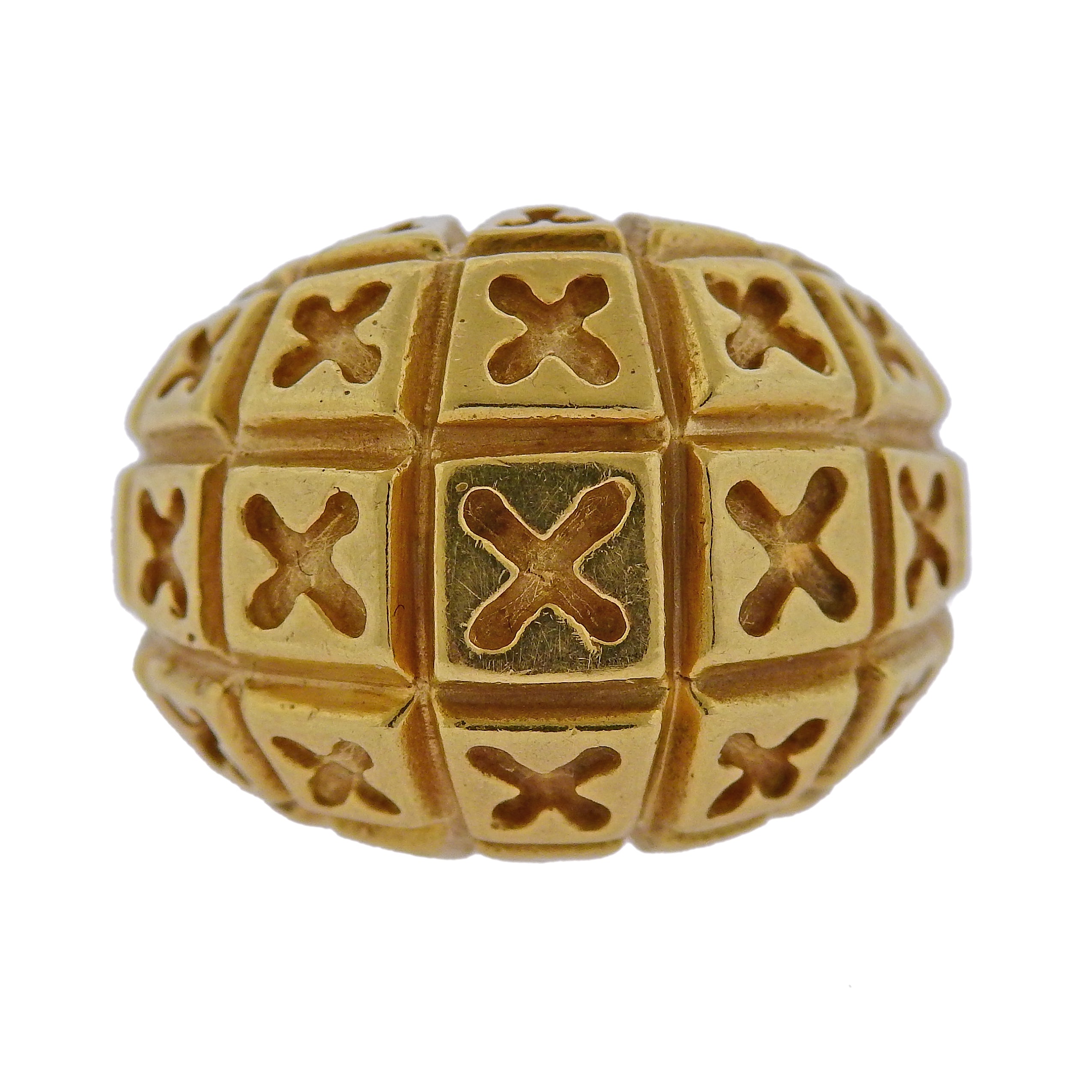 Van Cleef 
Arpels Gold Dome Ring - Replica Luxury Handbag Store
